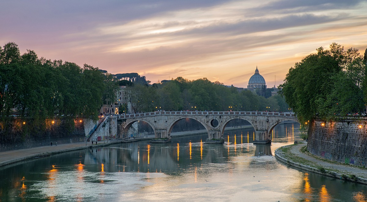 Ponte Sisto al tramonto - Roma...