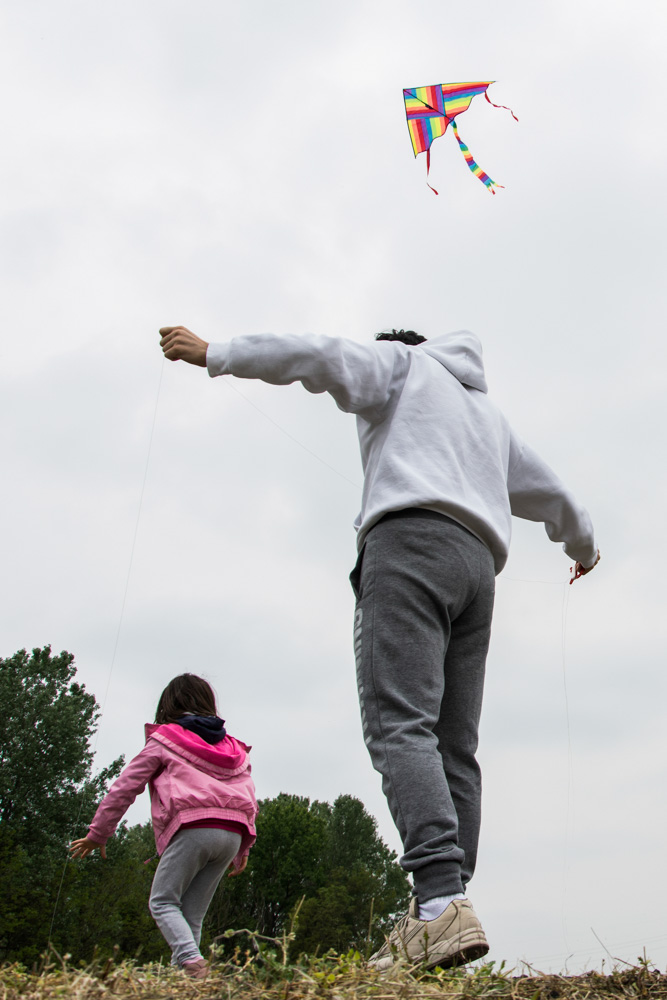 The flight of the kite...