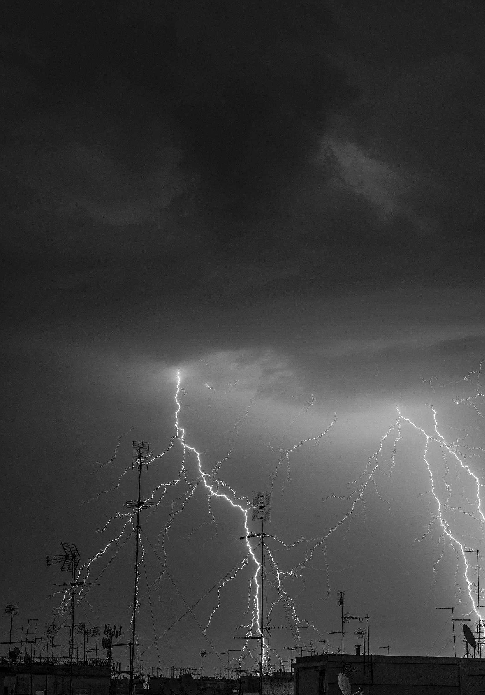 Lightning storm of Taranto...