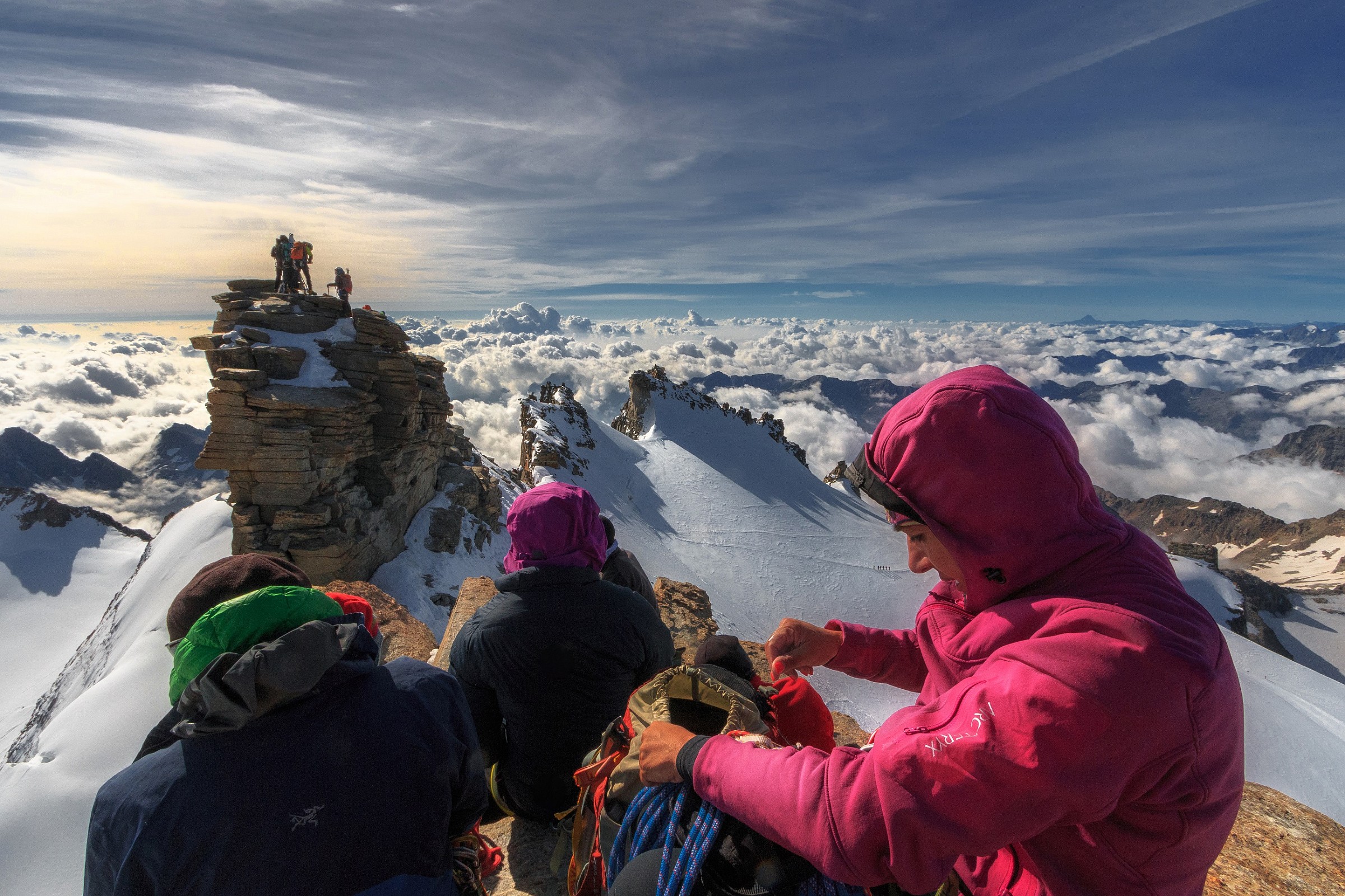 at the top!...