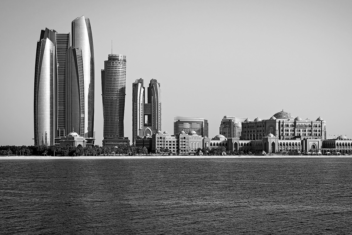 Abu Dhabi Etihad Towers and Emirates Palace...