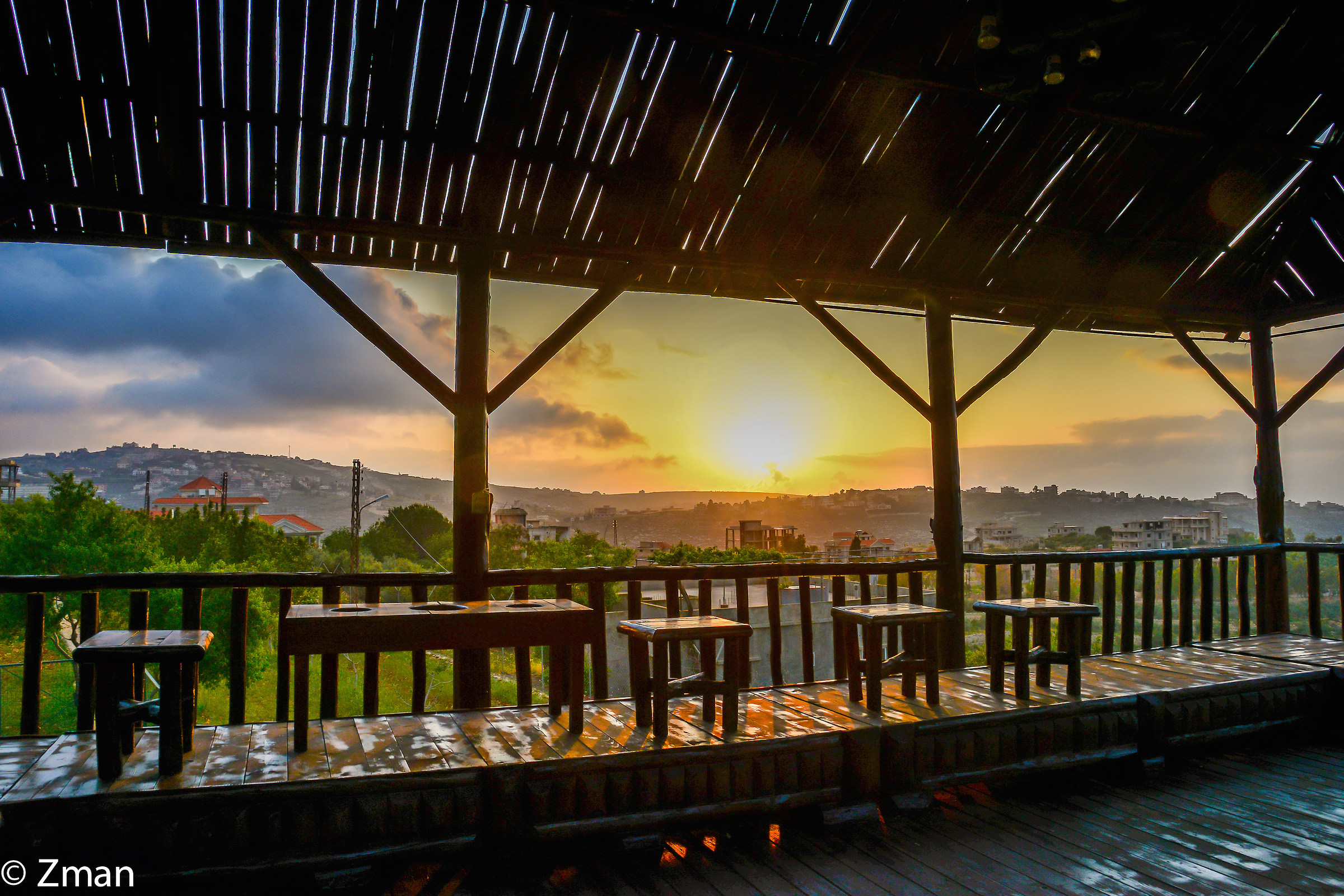 Tramonto e Il Gazebo...