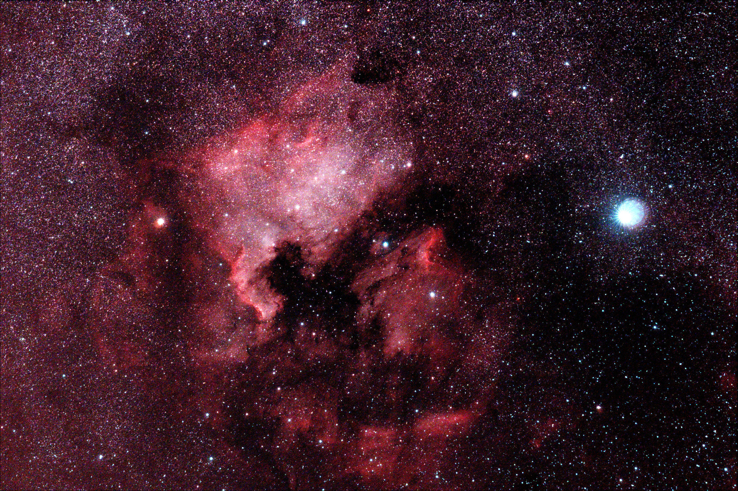 North America and Pelican nebulae...