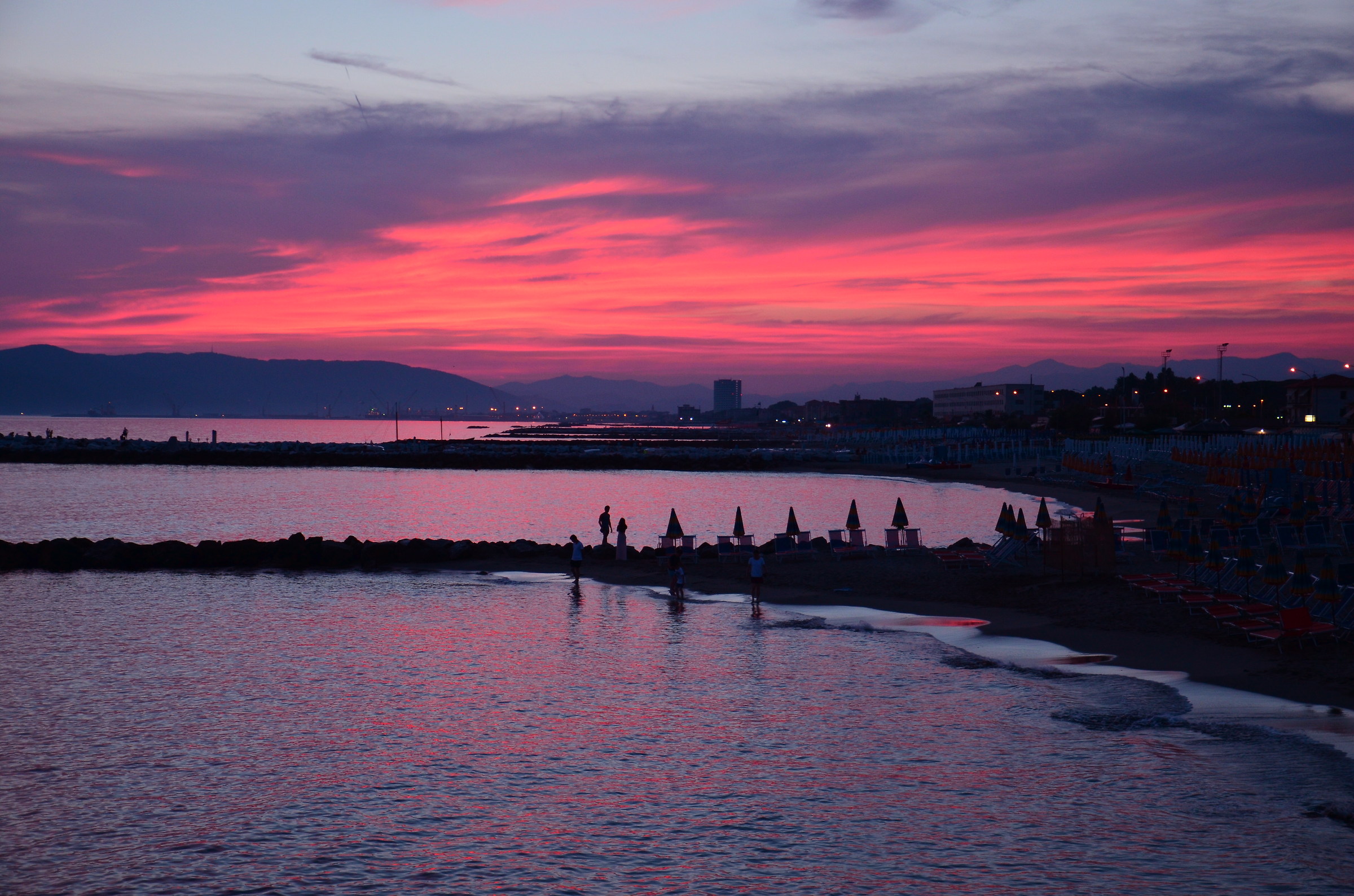 Sunset in Marina di Massa...