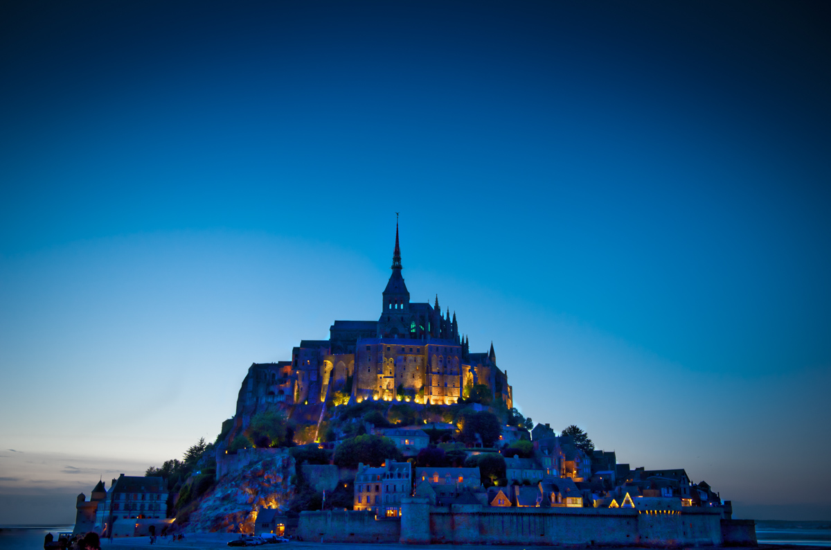 the Mont Saint Michel...