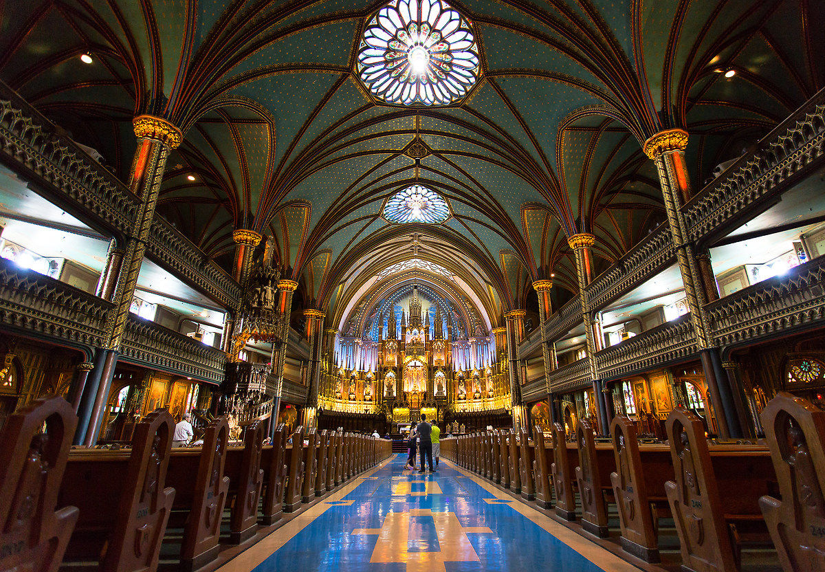 Basilica of Notre-Dame de Montreal...