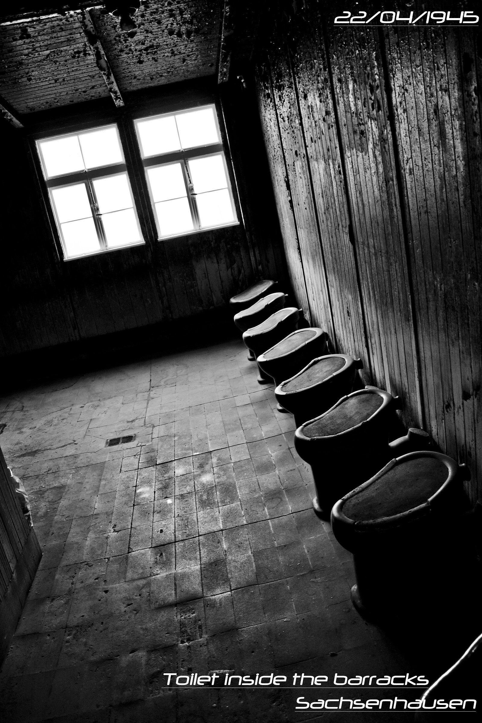 Toilet in the Barrack - Sachsenhausen...