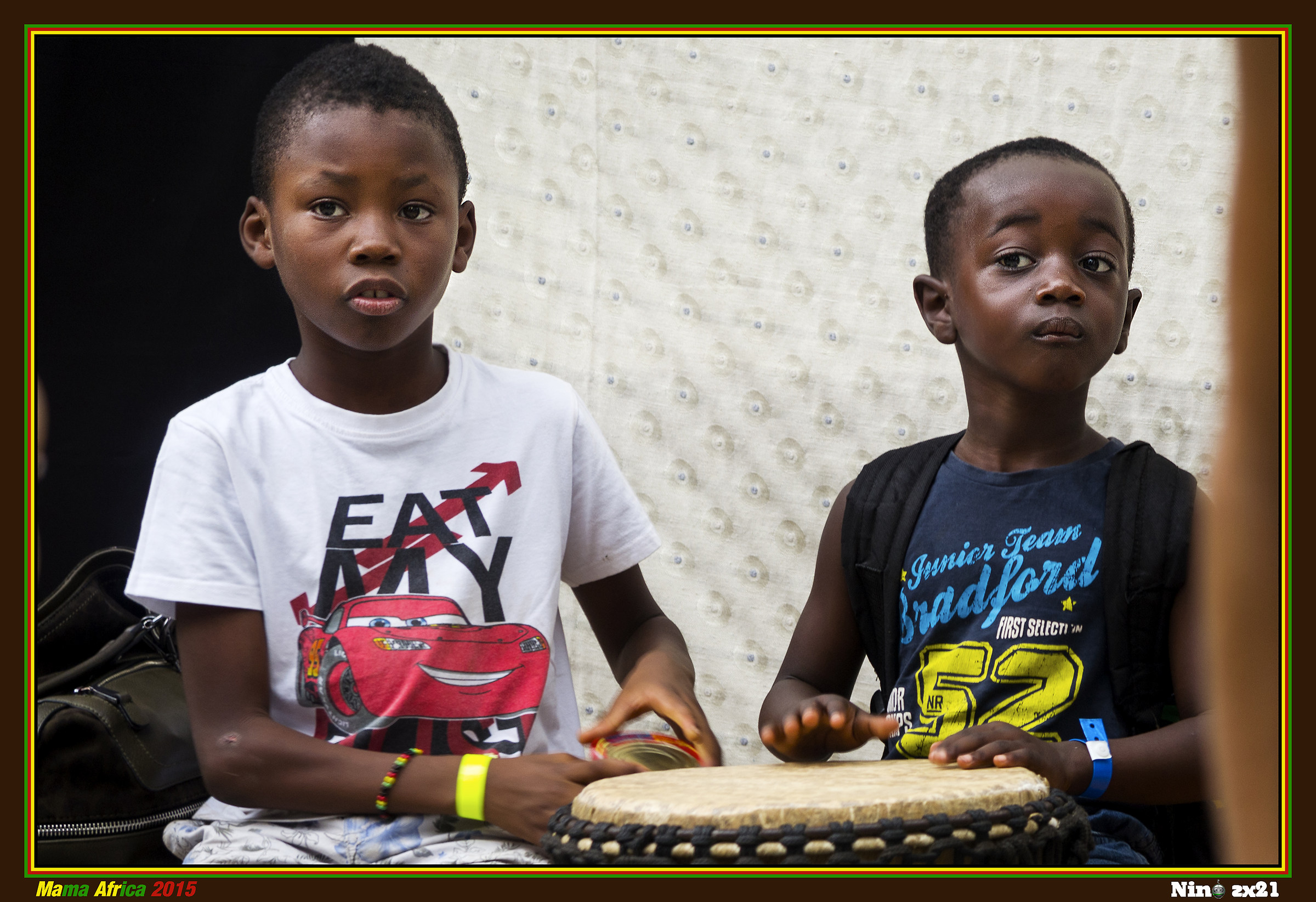 Young percussionists...