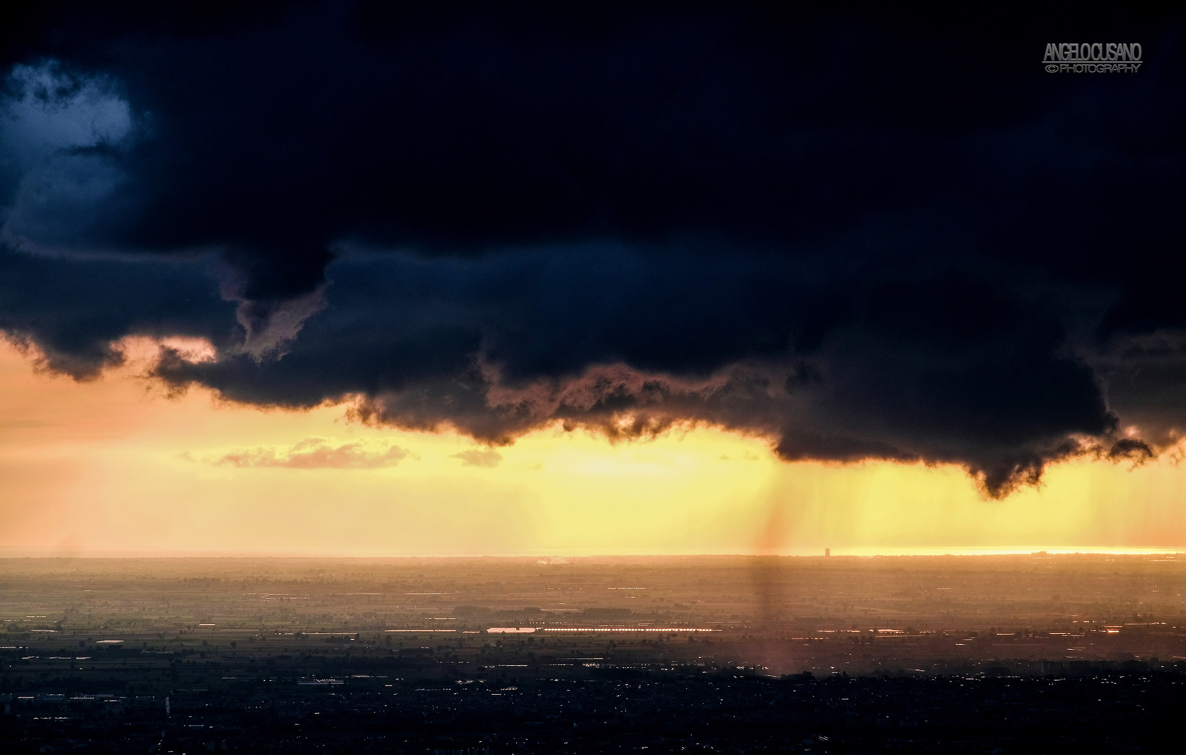 sky that unites the province of Caserta and Naples...