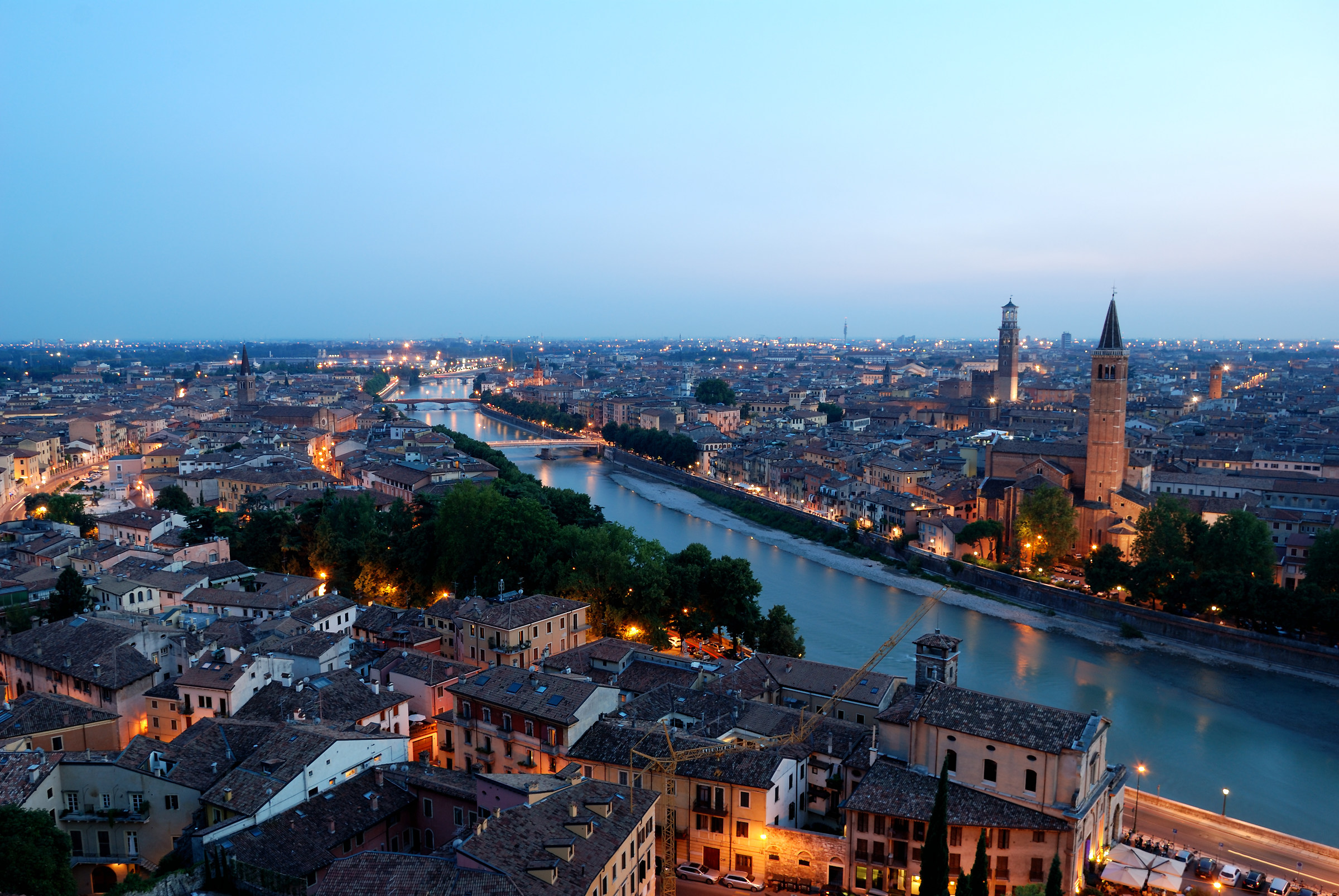 Blue hour of Verona...