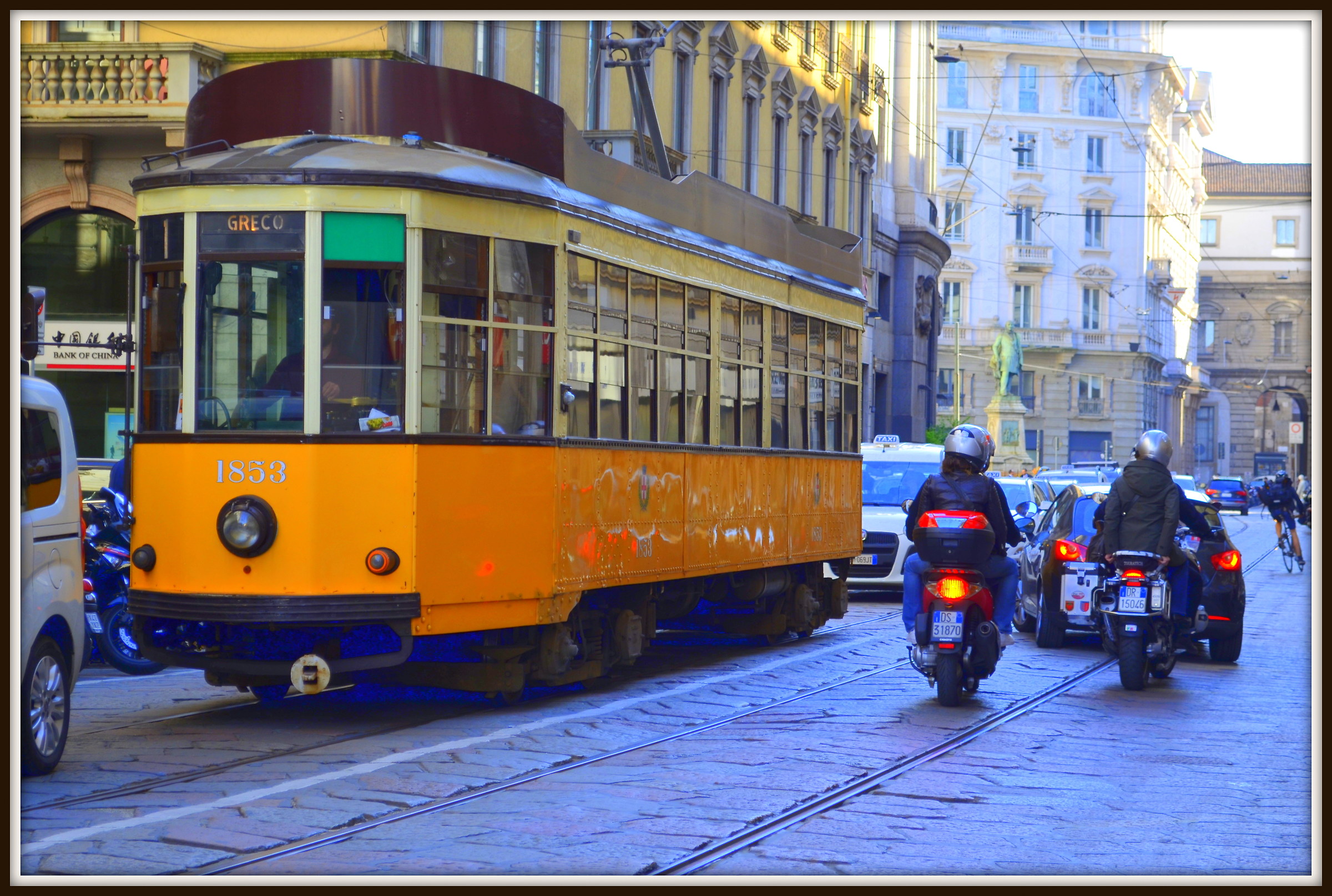 Through the streets of Milan...