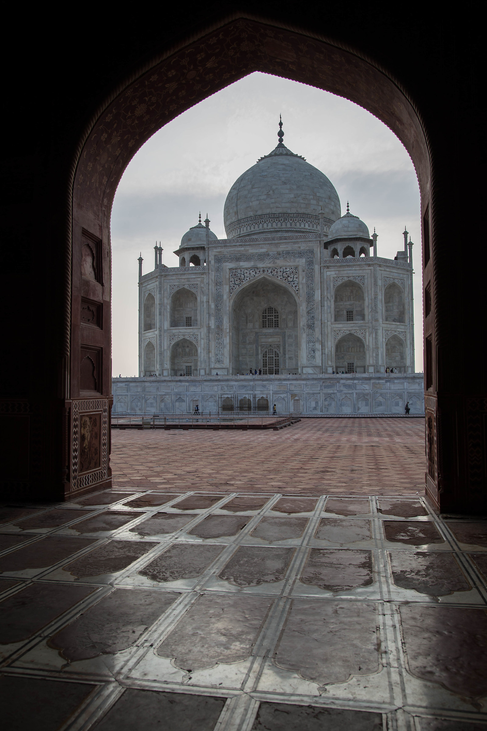 The Taj Mahal in light and shadow...