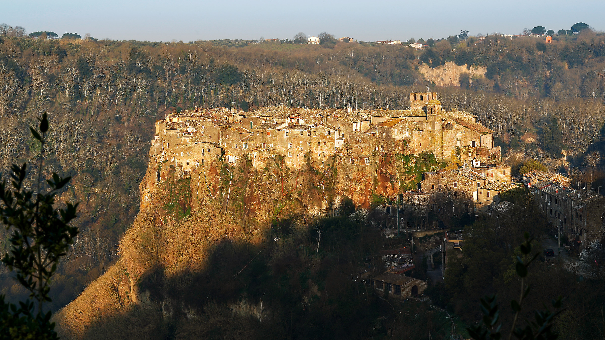 First rays over the village...