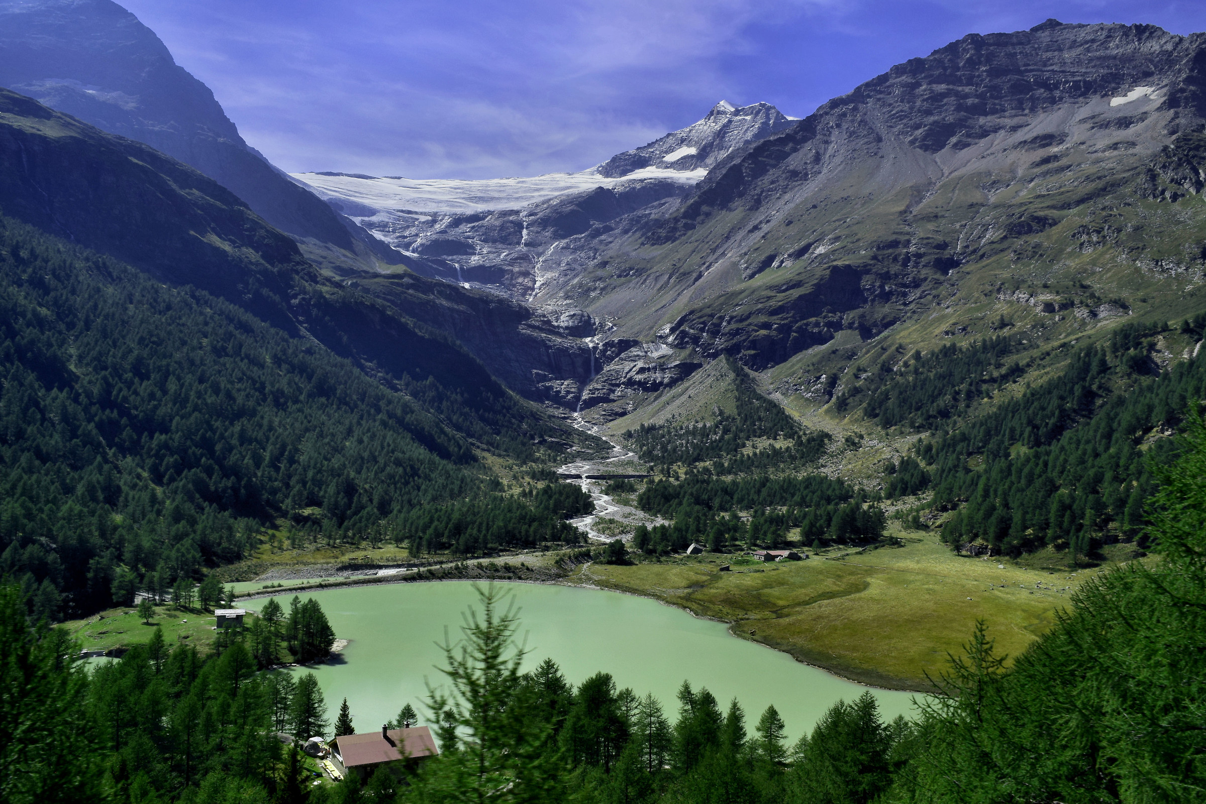 Bernina glacier and lake Palu '...