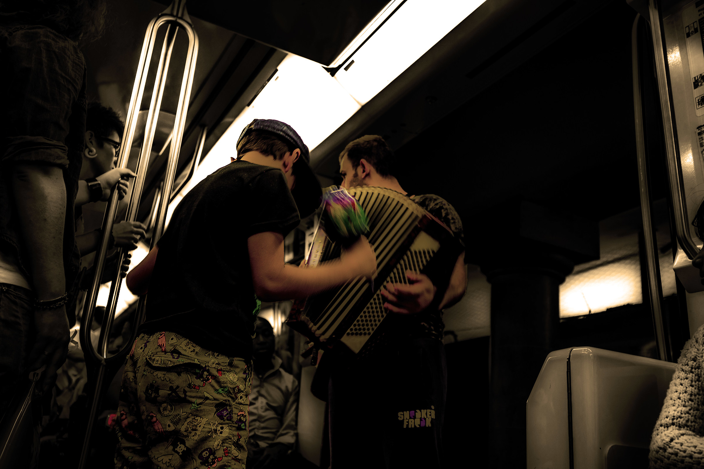 Musicians on the subway...