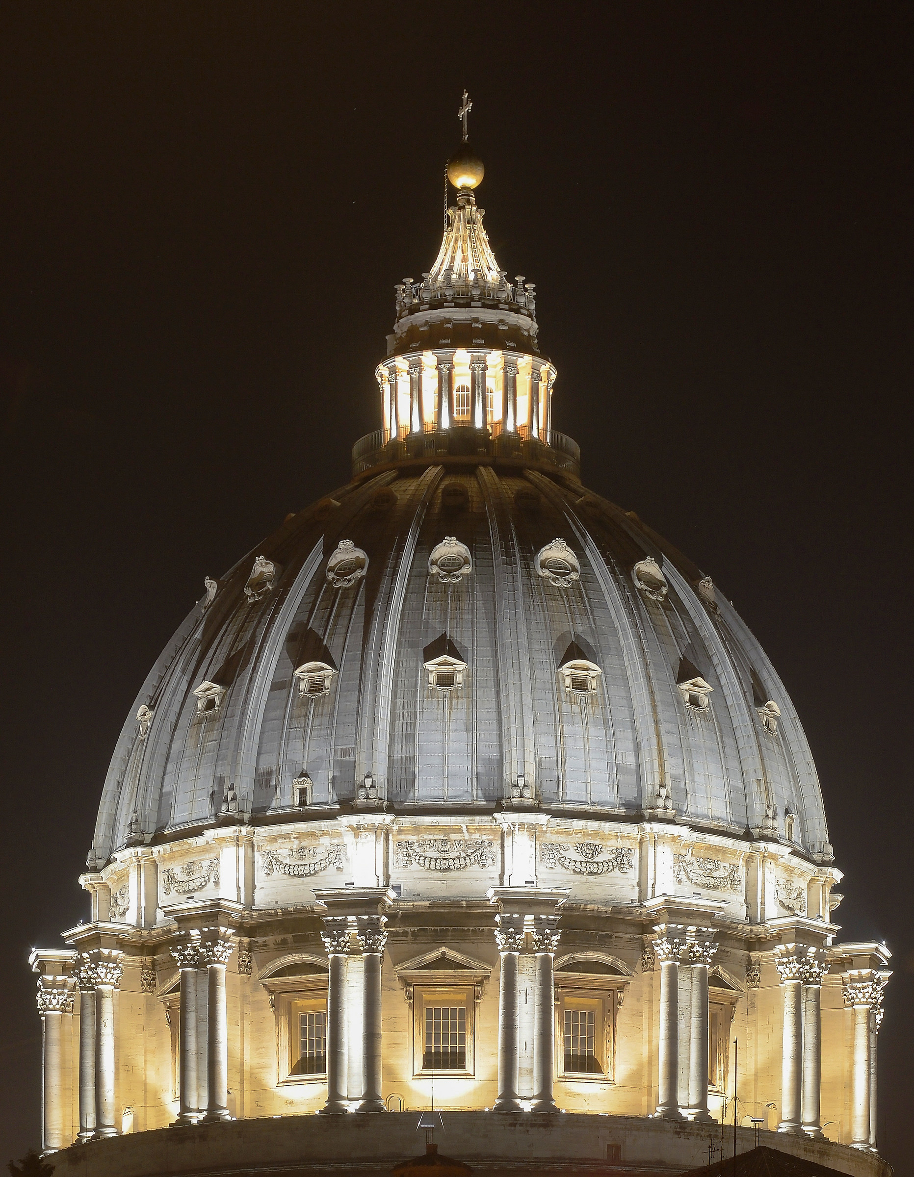 The dome of St. Peter's Night...
