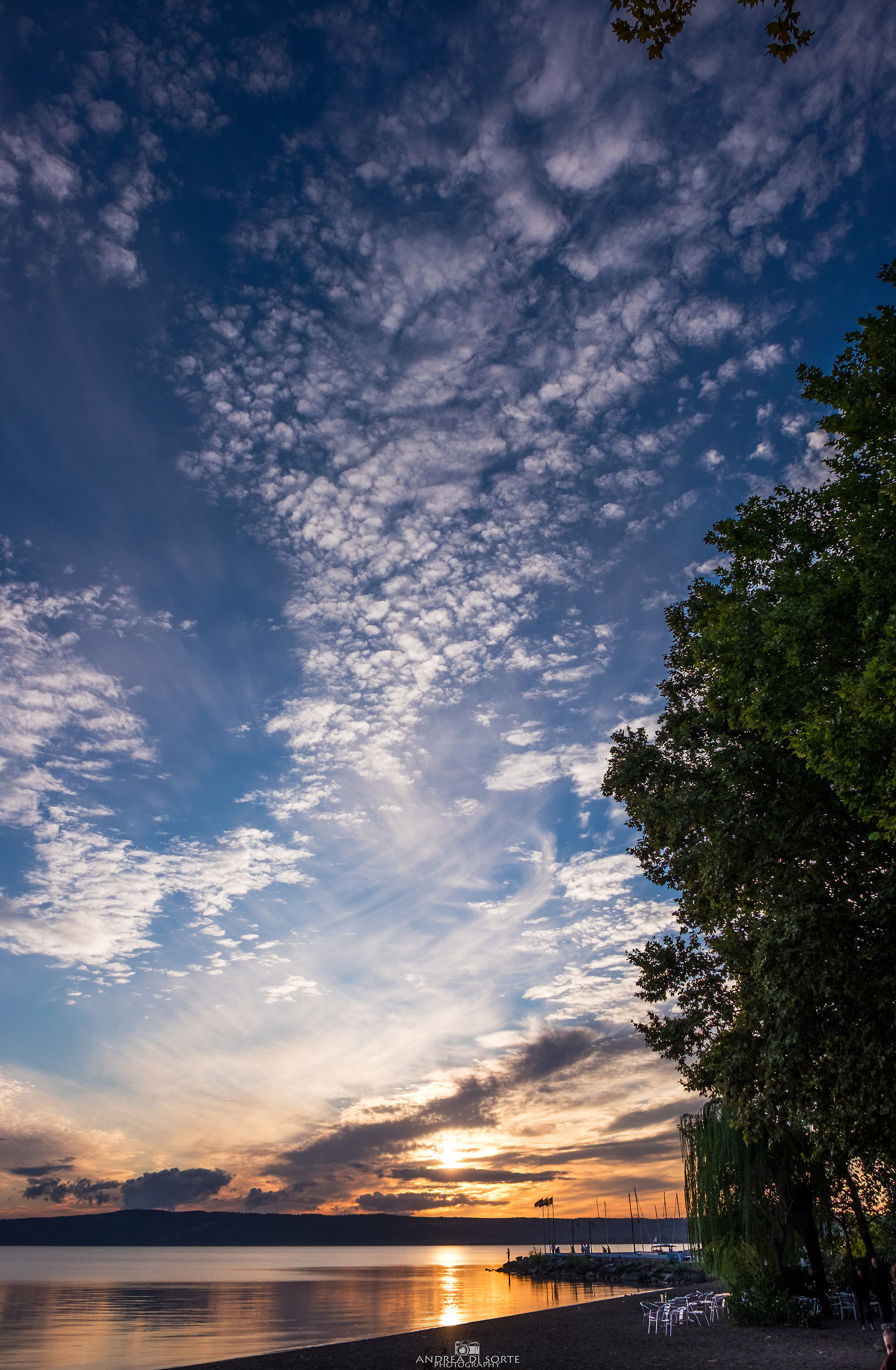 September sunset in Bolsena...