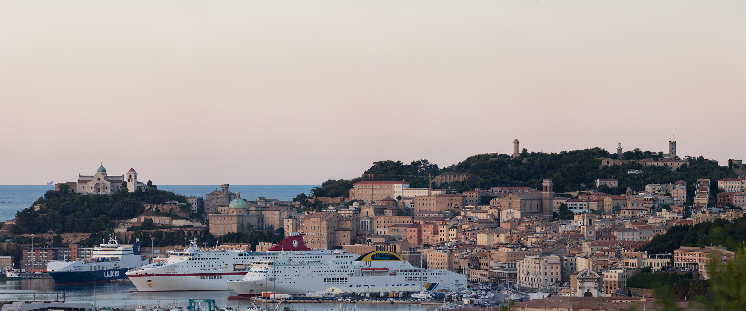 Ancona - Overview of the port and the Cathedral...