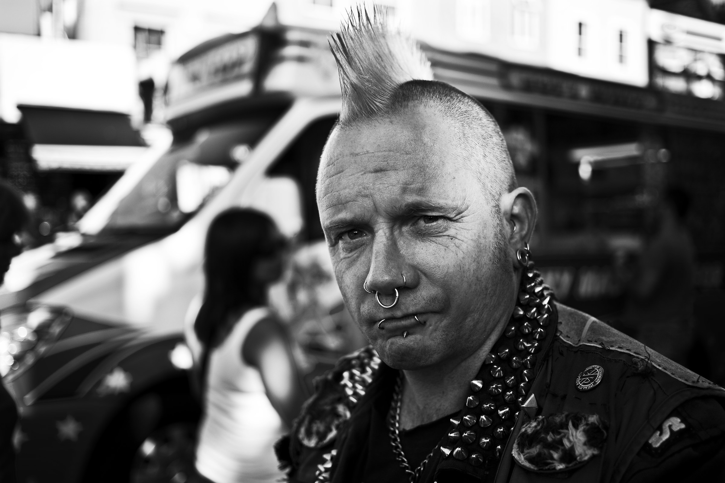 marck old punk in camden town...