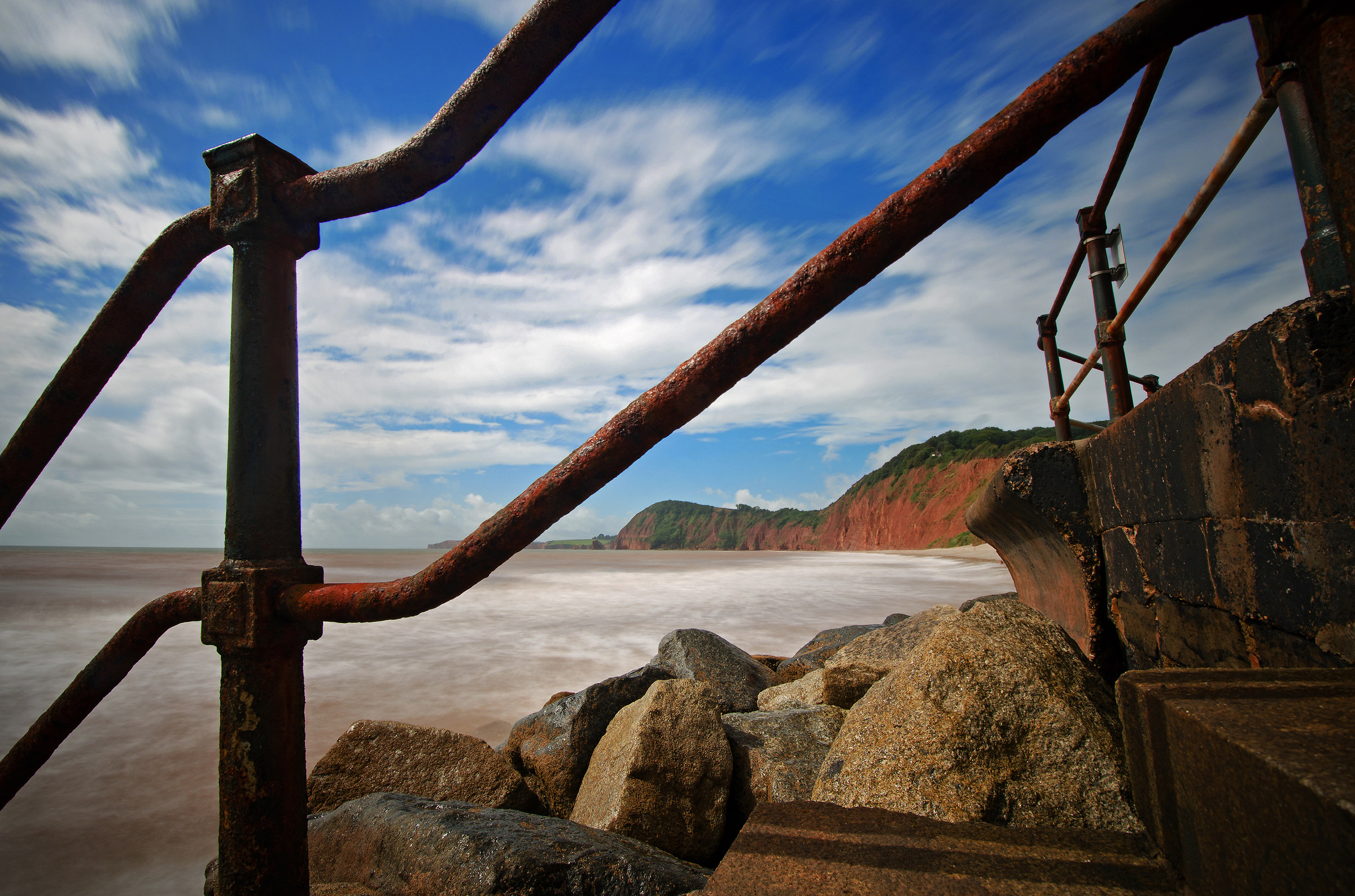 Red Rust and Red Cliffs at Sidmouth...