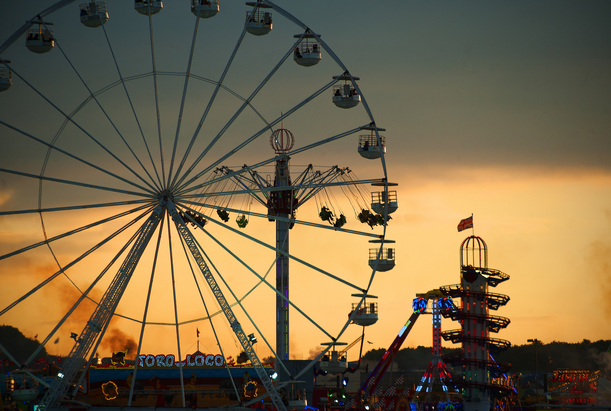 Steam Fair Big Wheel at Sunset...