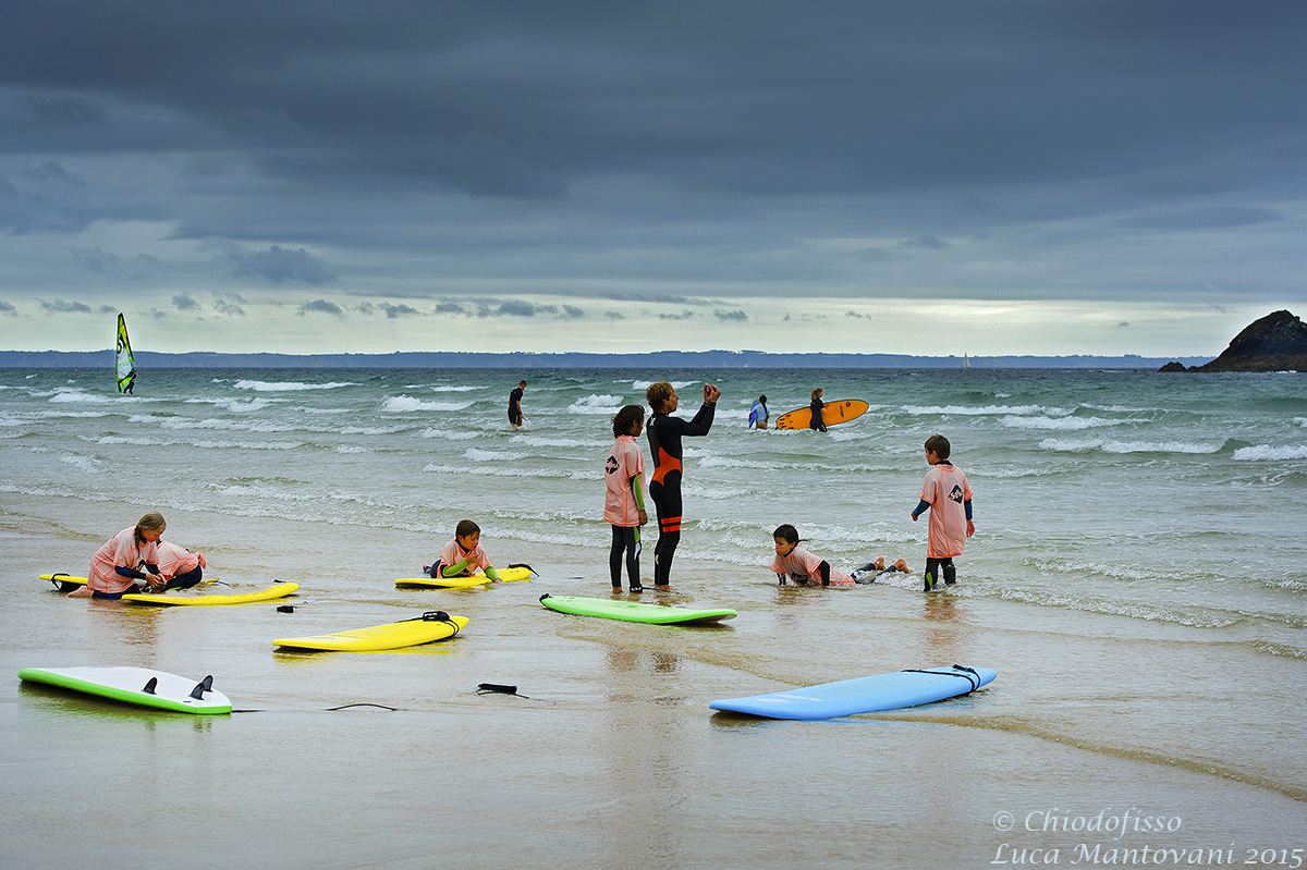 Scuola di surf in Bretagna...