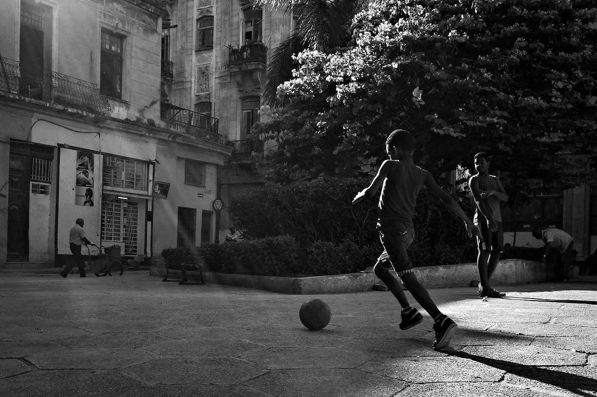 Street soccer. Cuba. 2015....