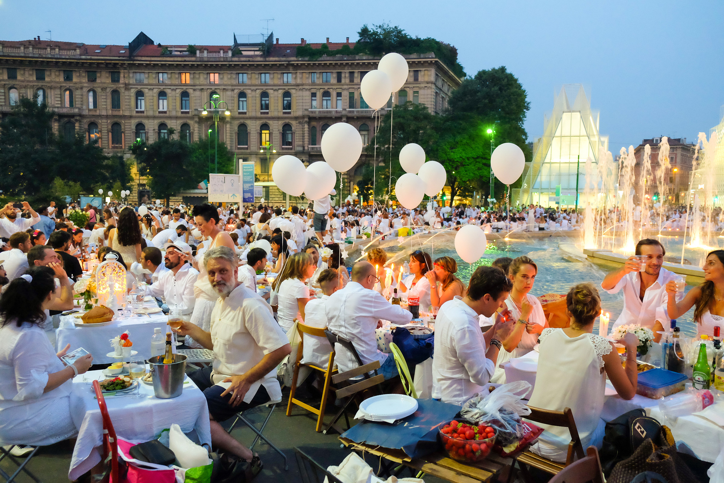Dinner in White...