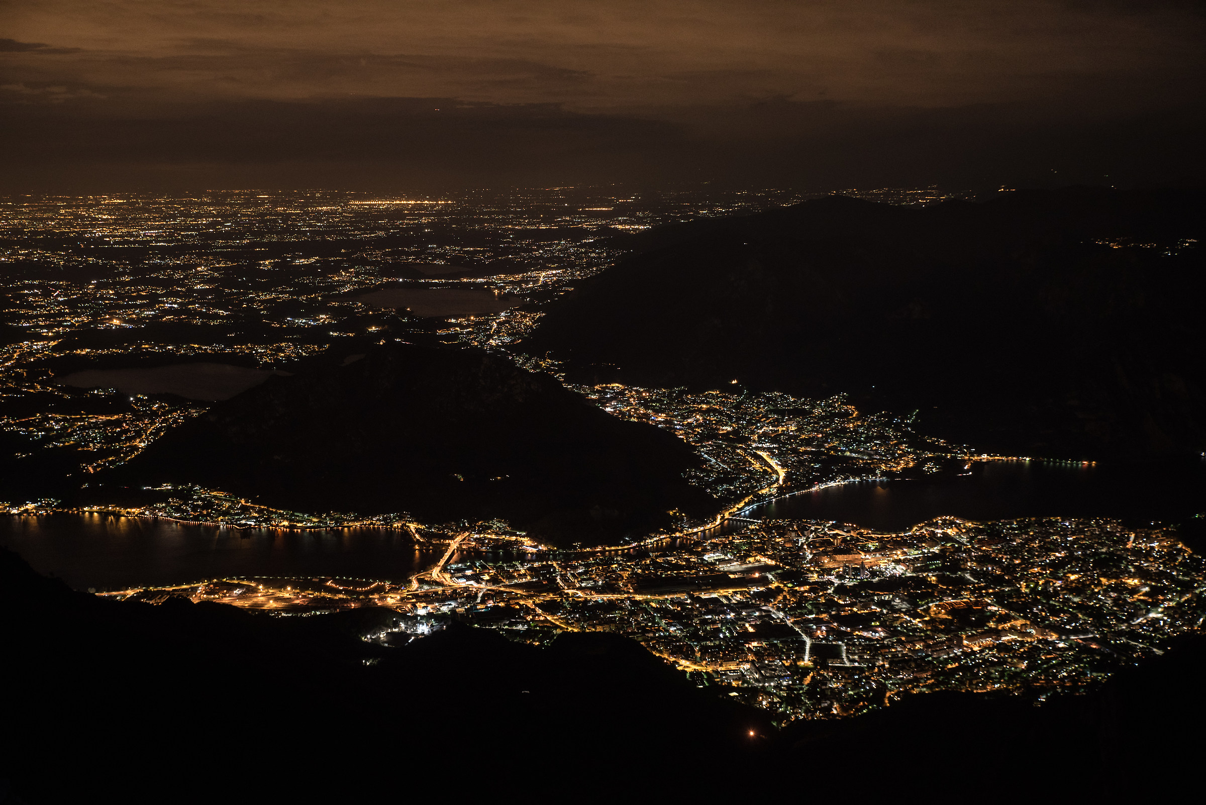 Lecco from Mount Resegone...