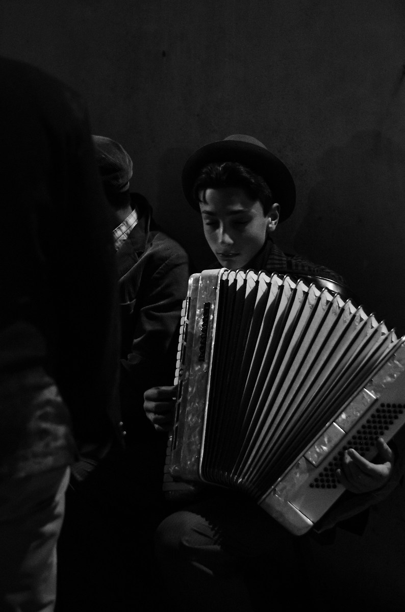 Boy with accordion...