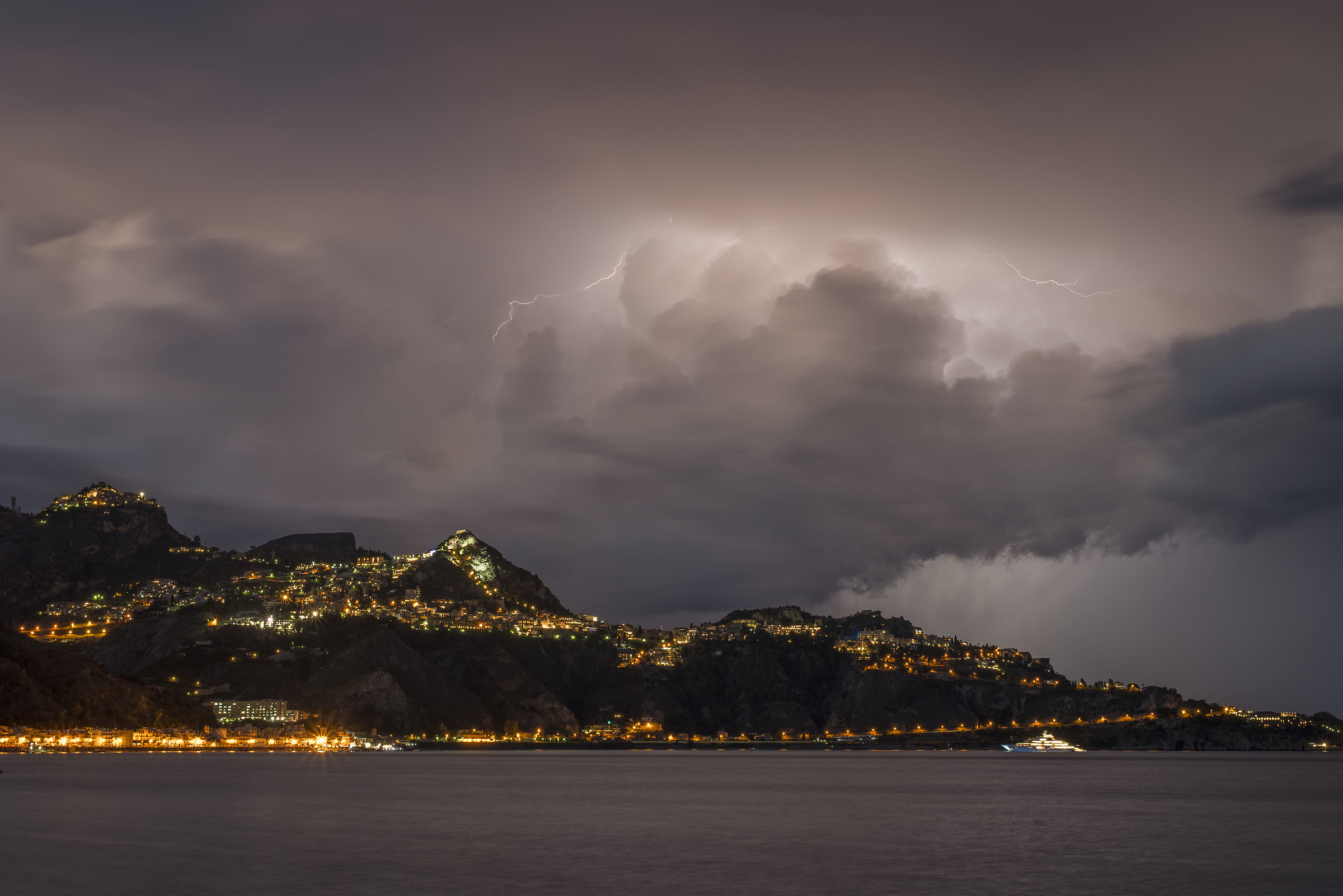 Thunderstorm over Taormina...