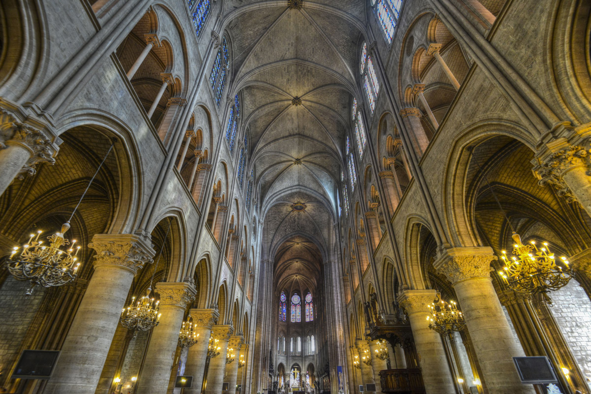 interno di Notre Dame...