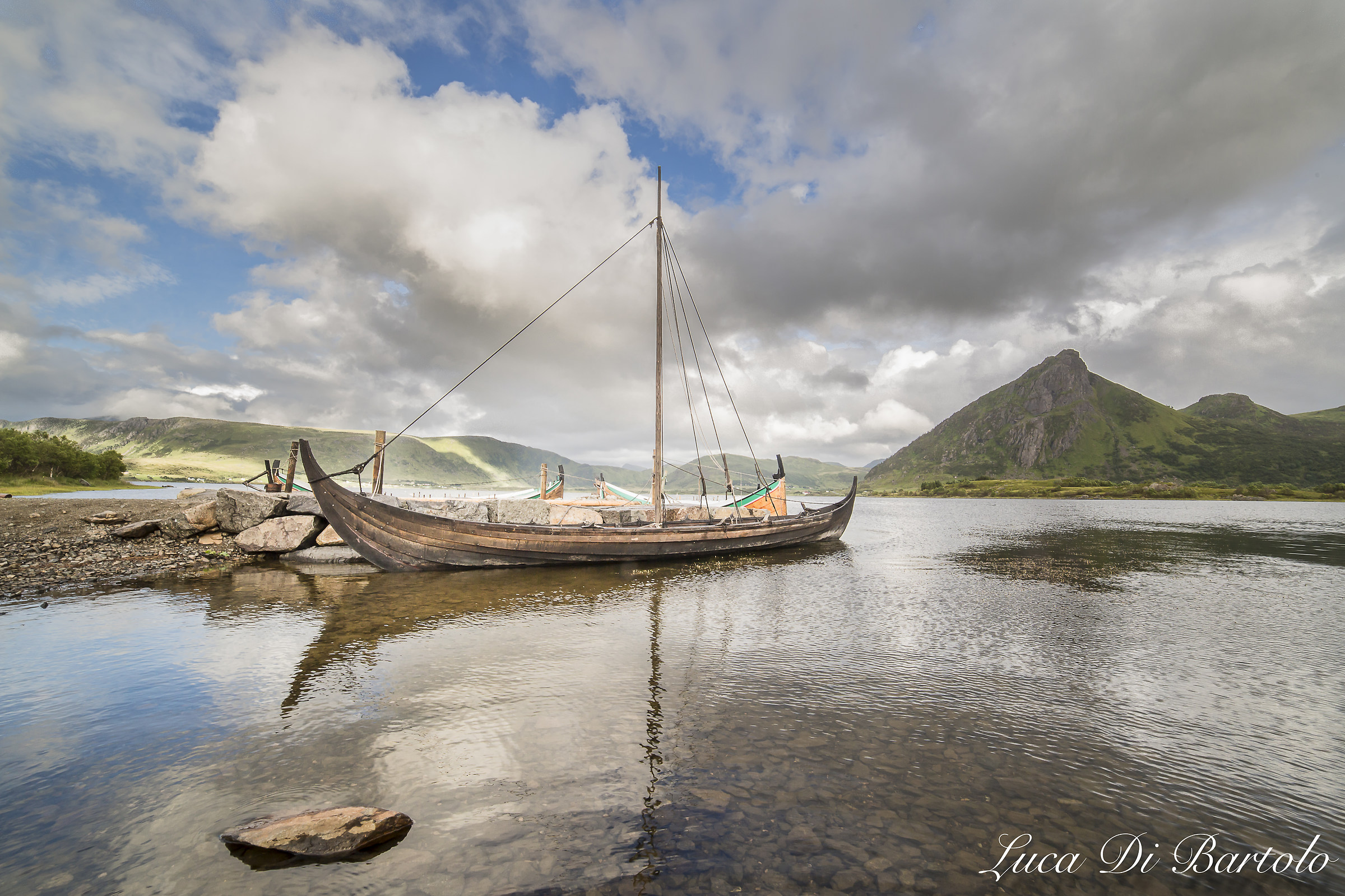 Ricostruzione di una Nave Vichinga a Borg (Norvegia)...