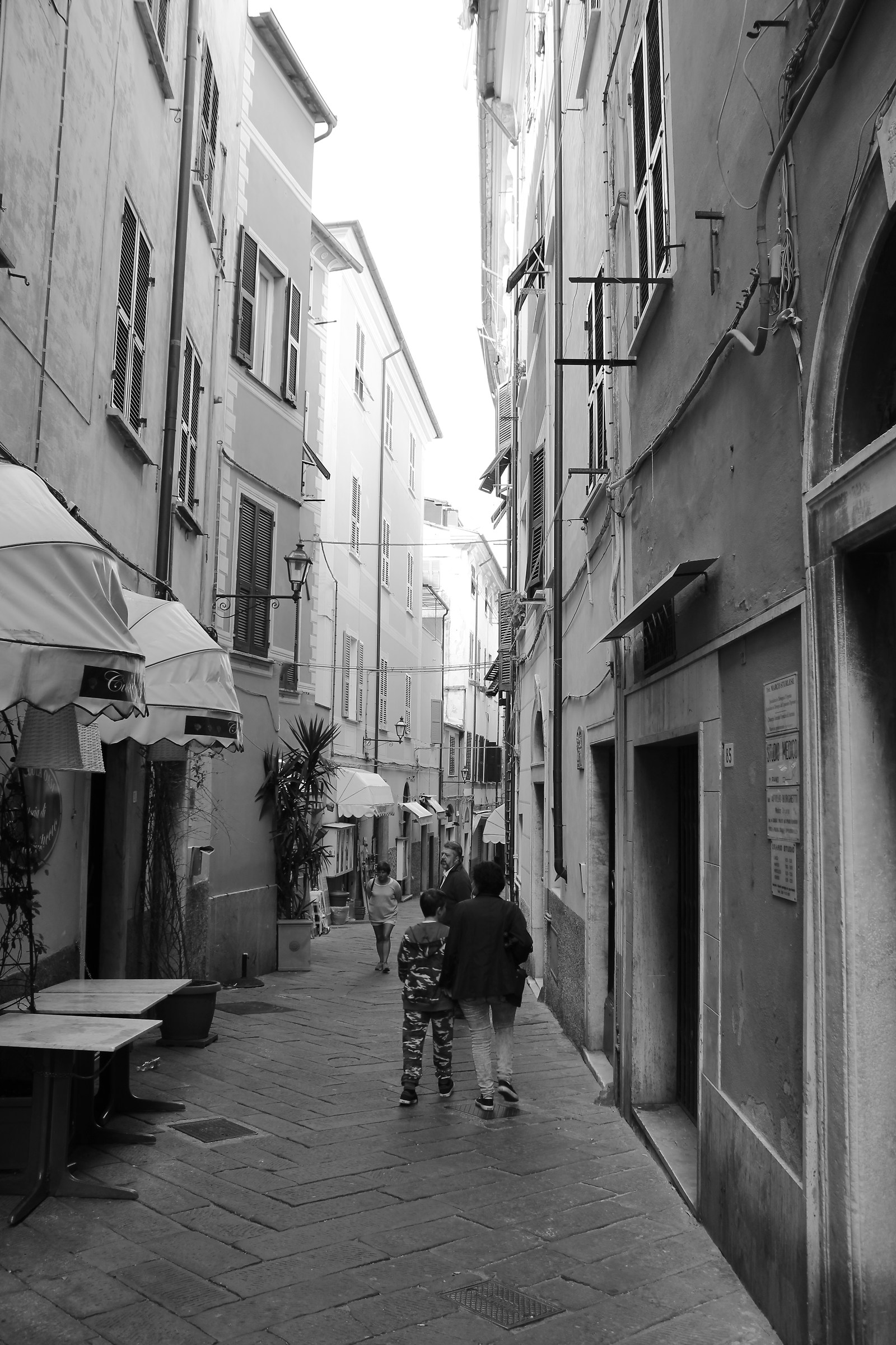 in the streets of Lerici...