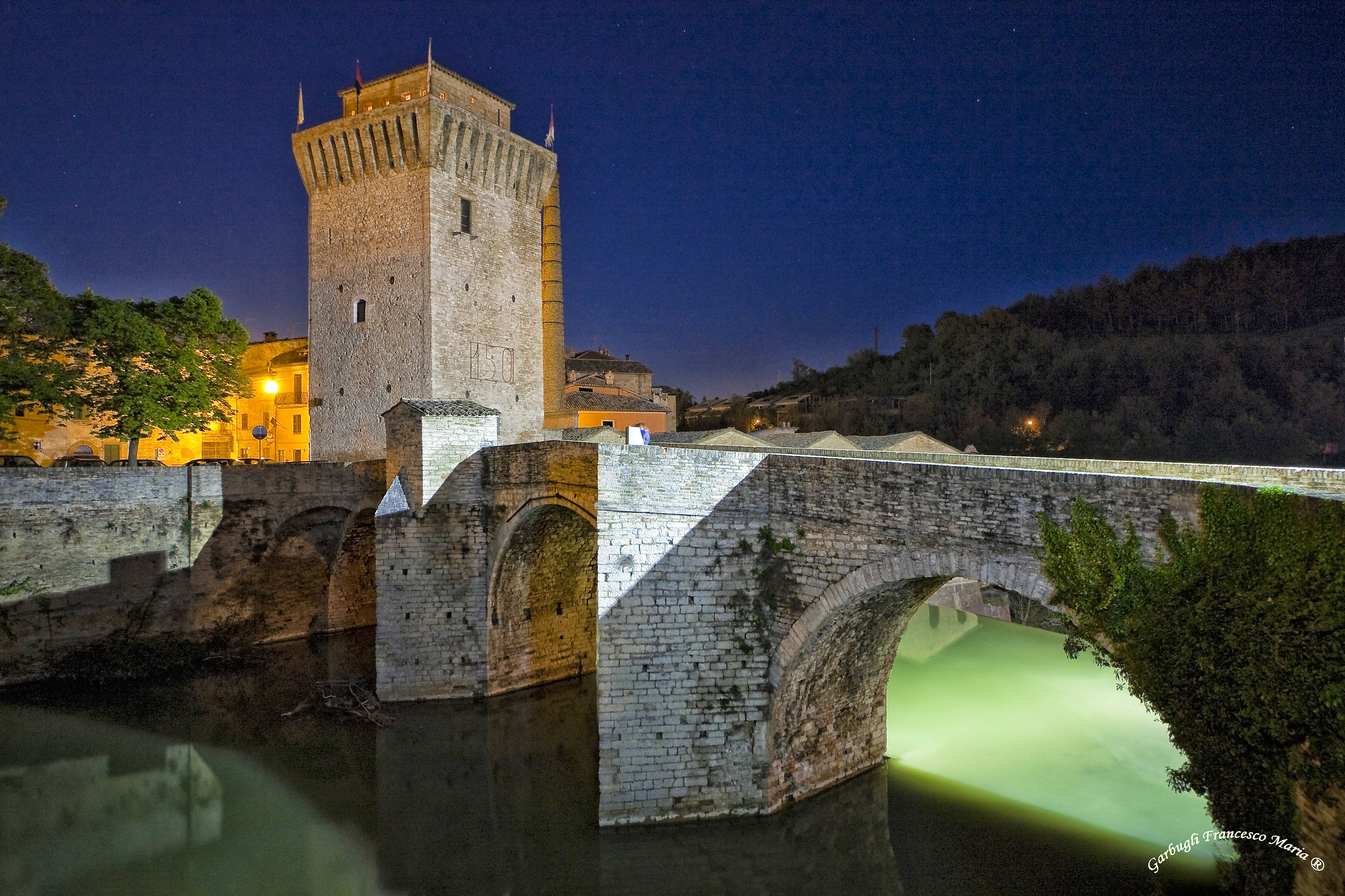 Now the Blue Bridge and the Tower of Fermignano...