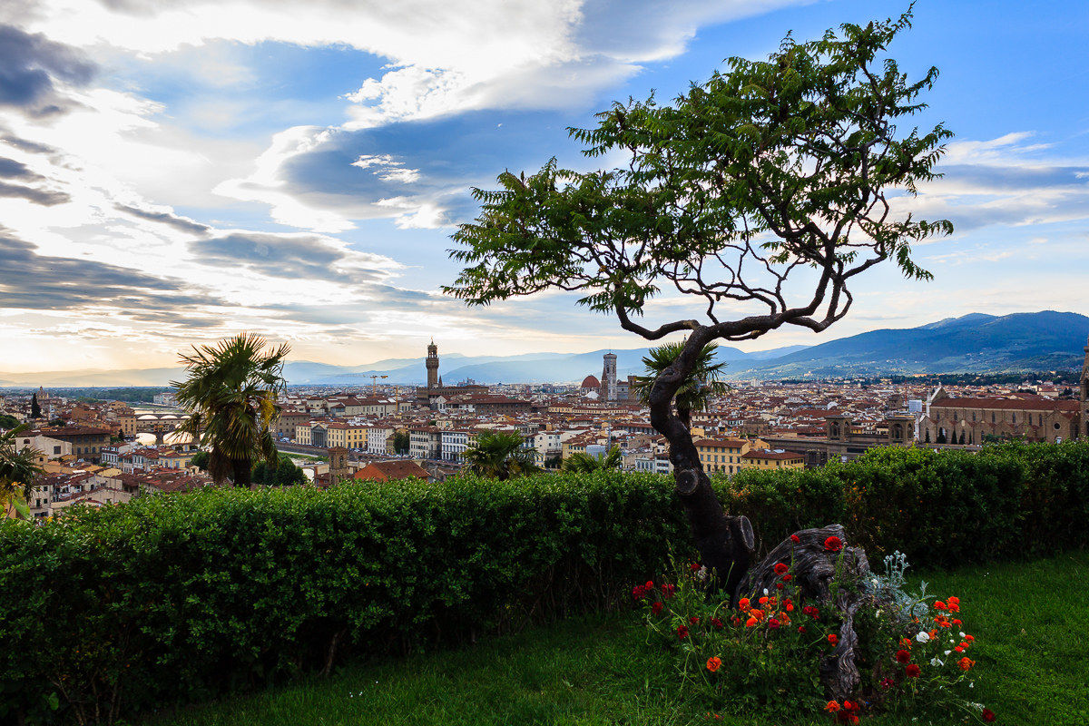 Dal piazzale Michelangelo...