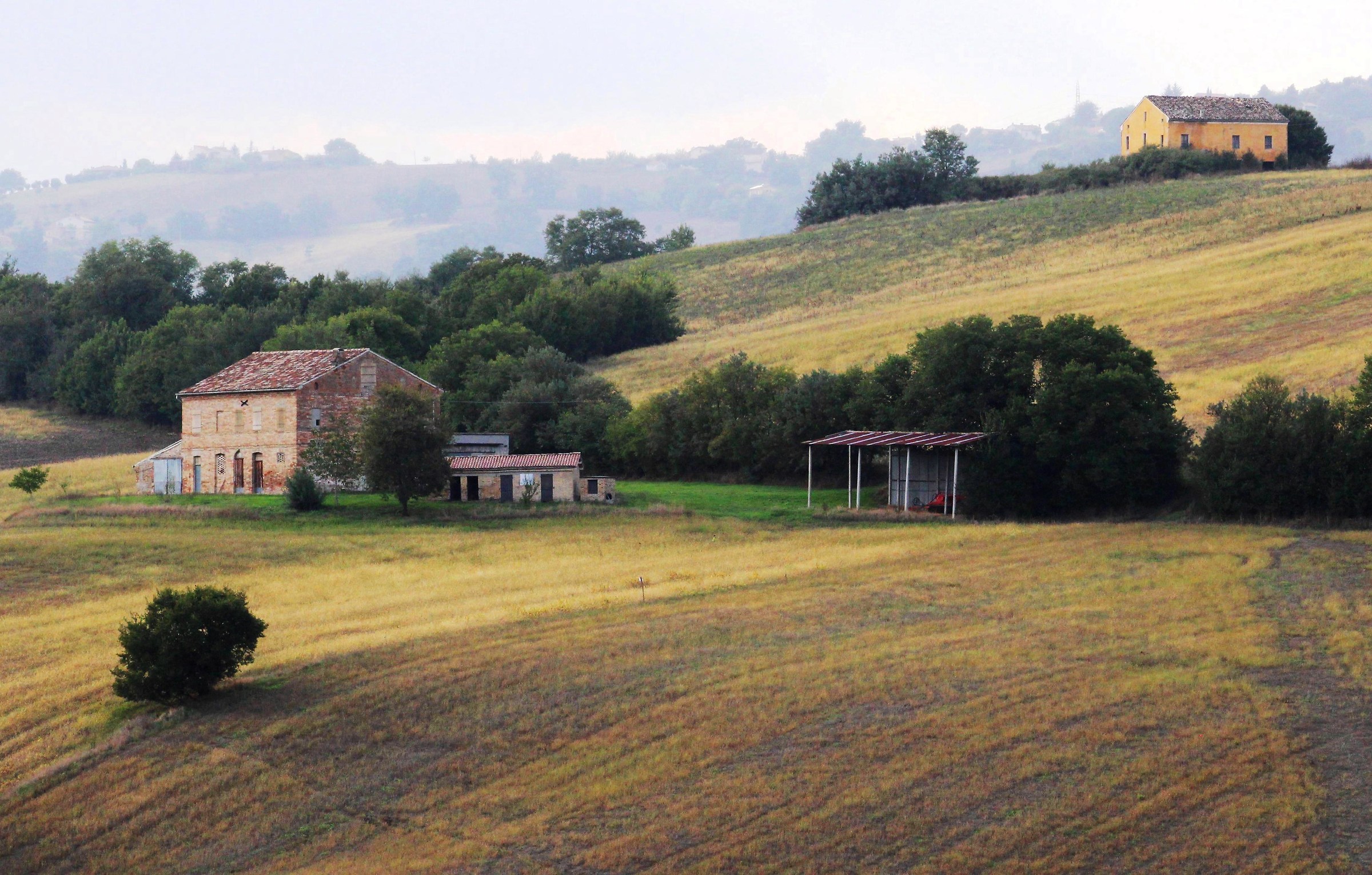 Cottages in the hills of the Marche...