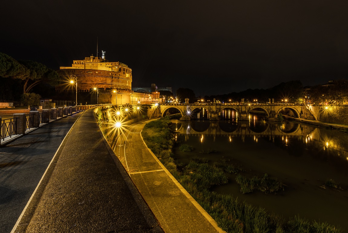 Castle and bridge s. Angelo - Rome,...