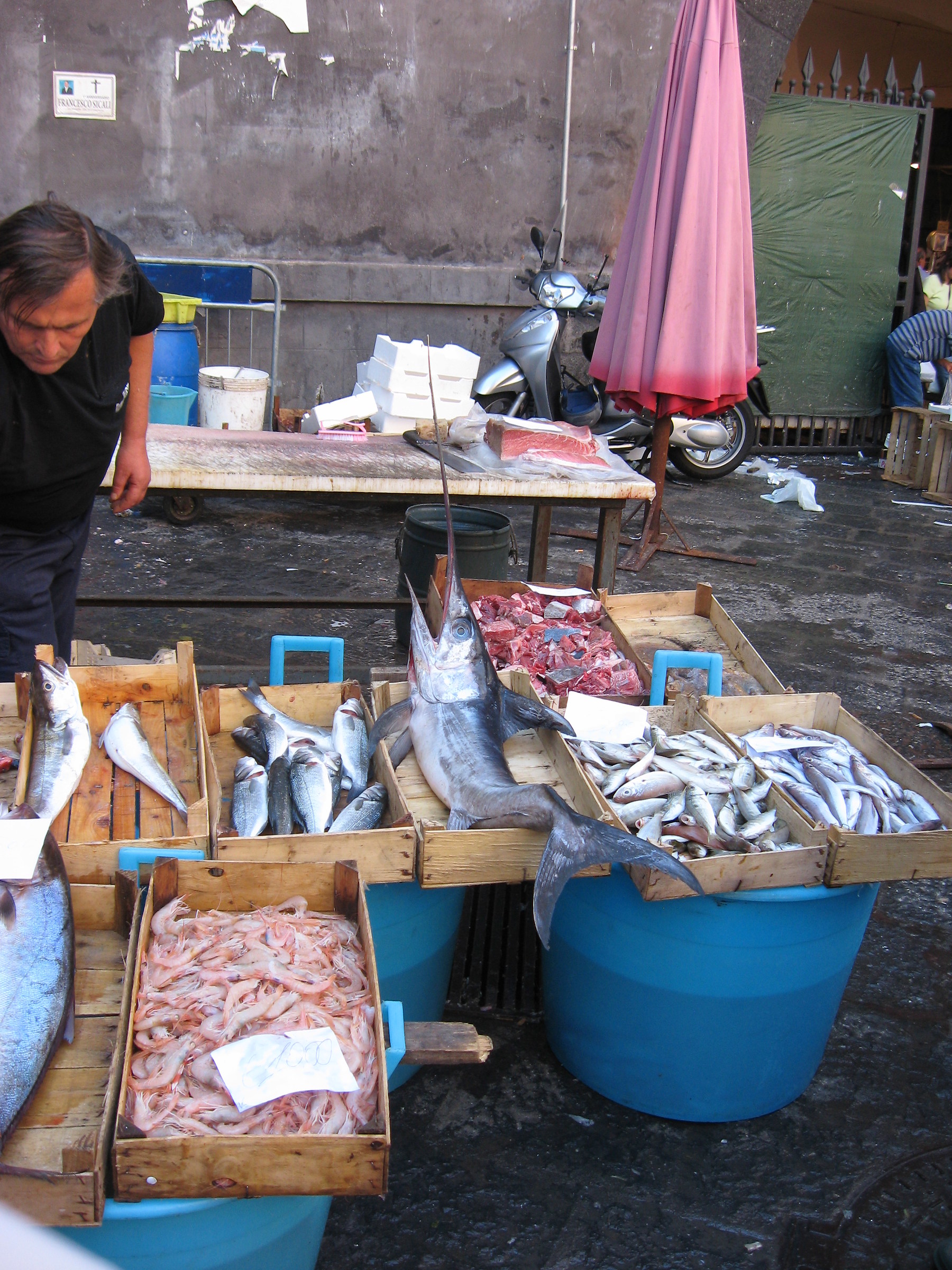 Fish market in Catania...