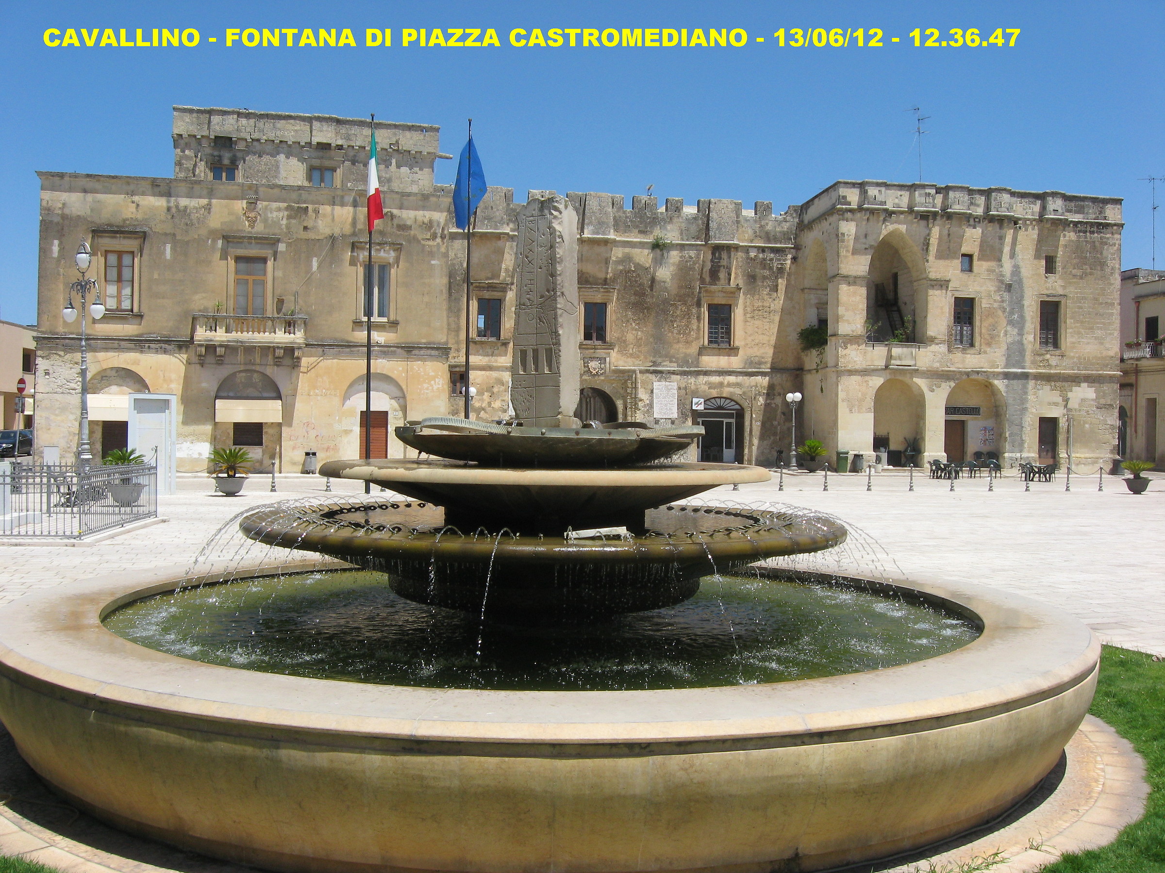Fontana di Piazza Castromediano a Cavallino...