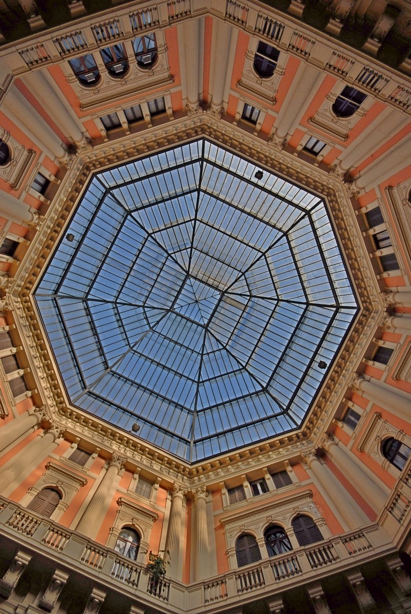 Pavia - Cupola della Galleria Arnaboldi...