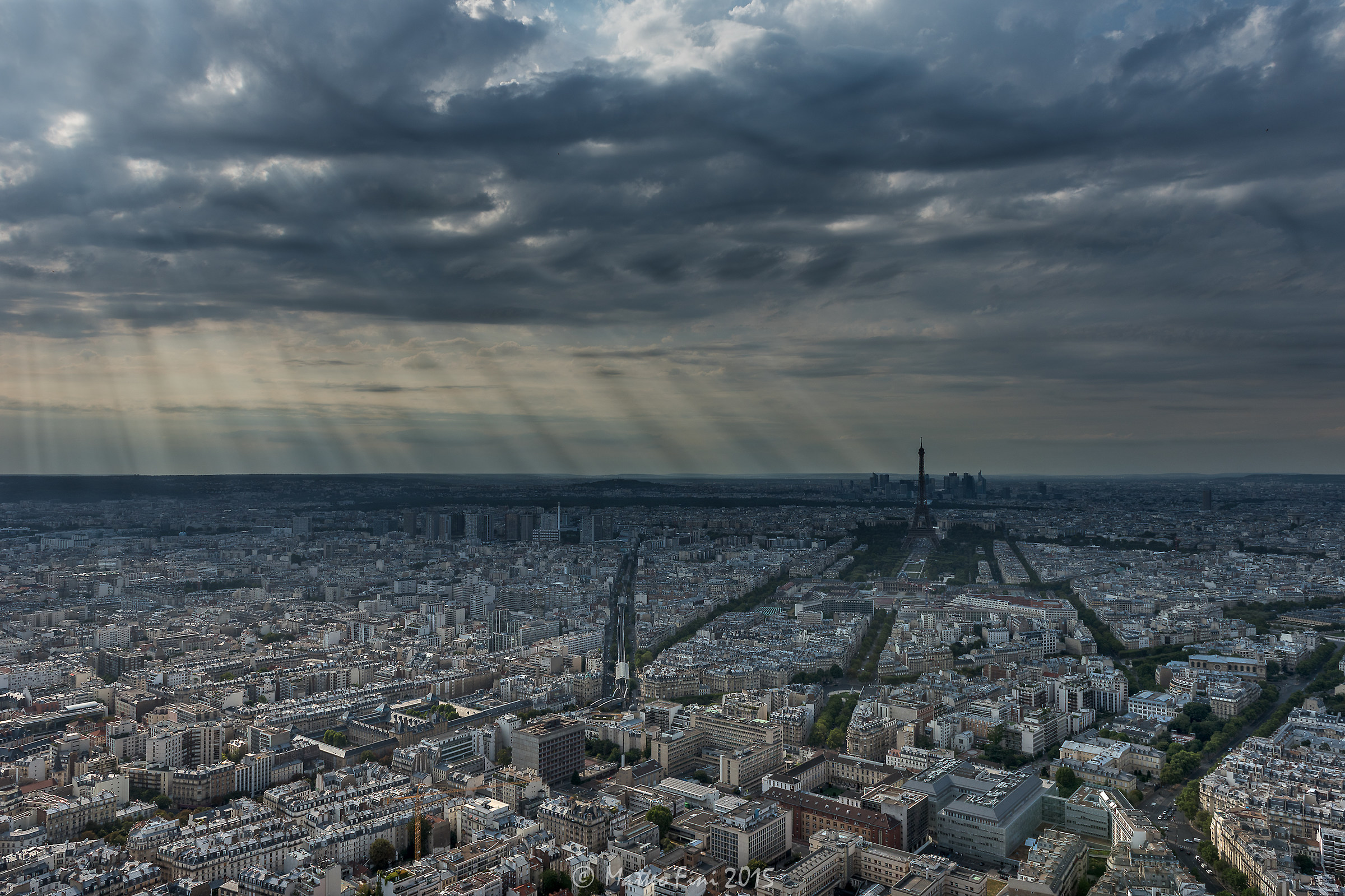 Rain of light over Paris...
