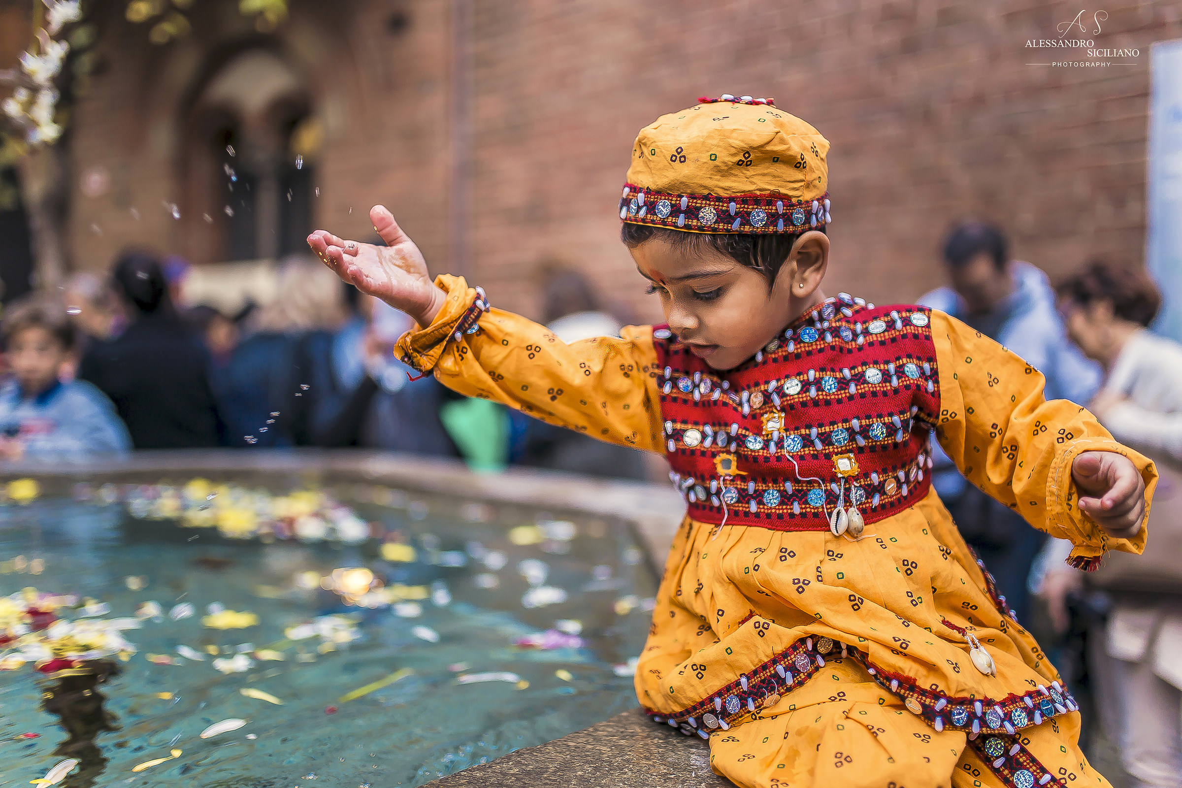 Indian boy plays at Diwali, the Festival of Lights!...