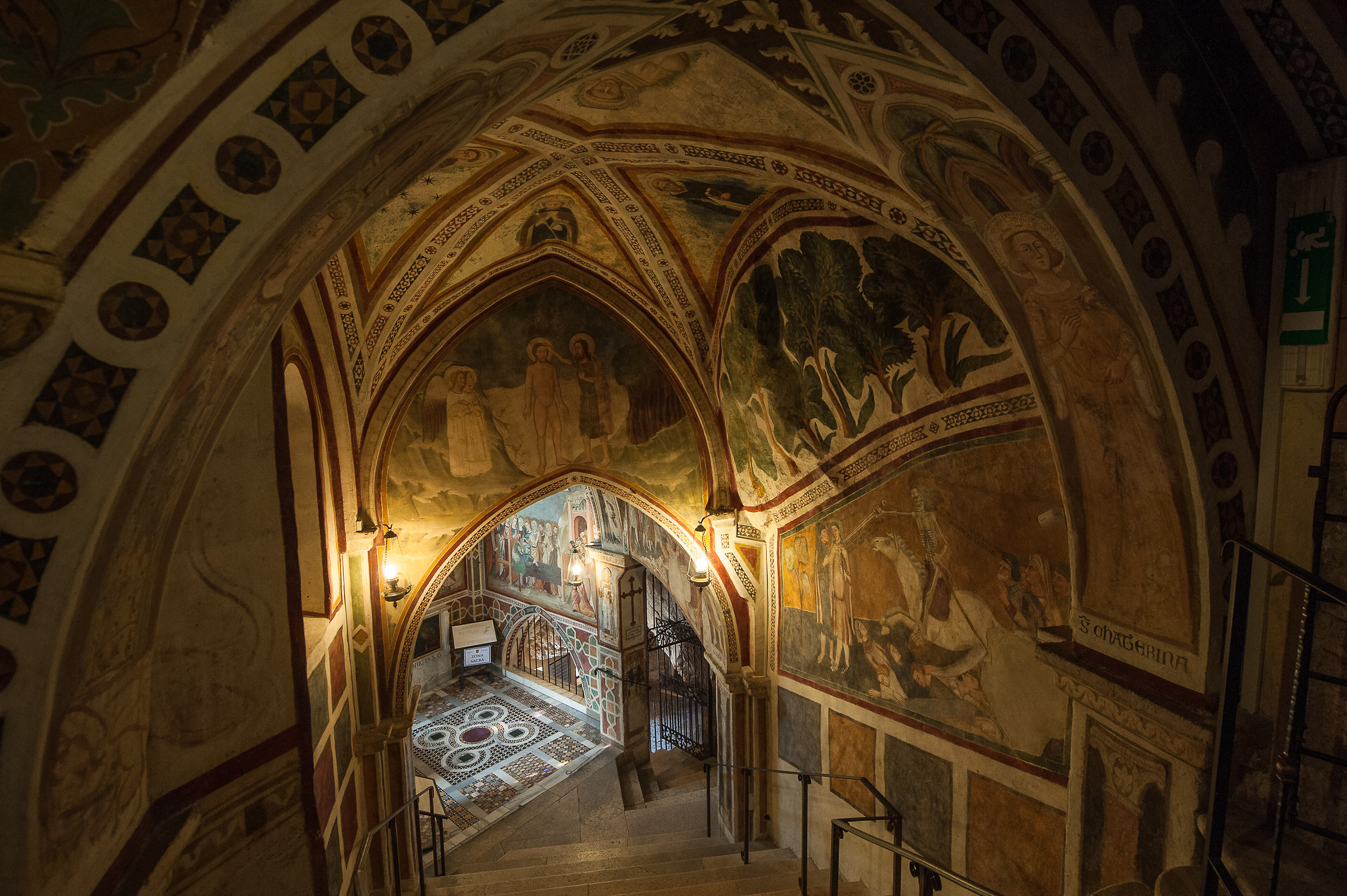 Subiaco (Rm) -Affreschi internal Monast. St. Benedict...