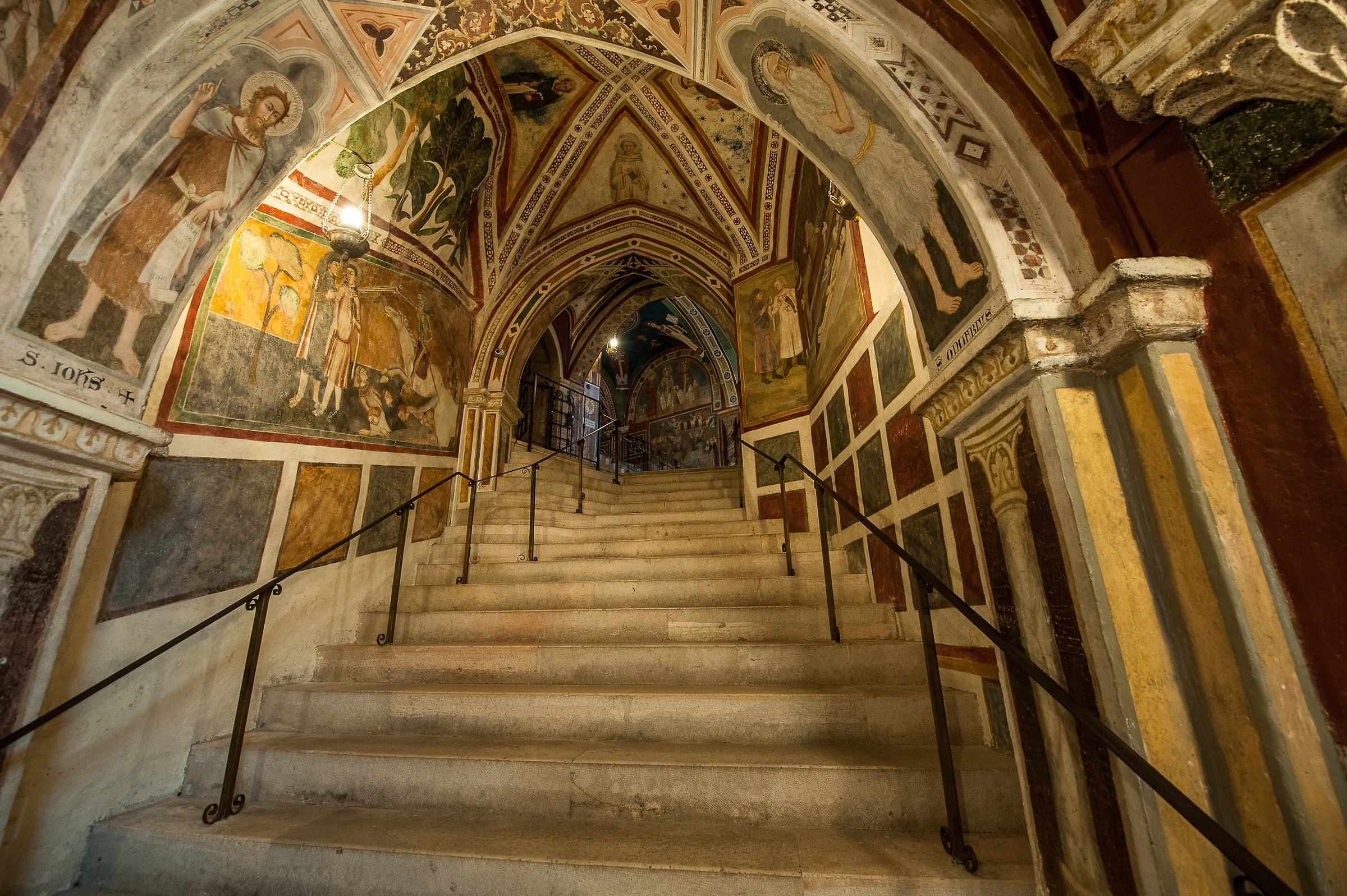 Subiaco (Rm)-Affreschi interno Monast. S.Benedetto...