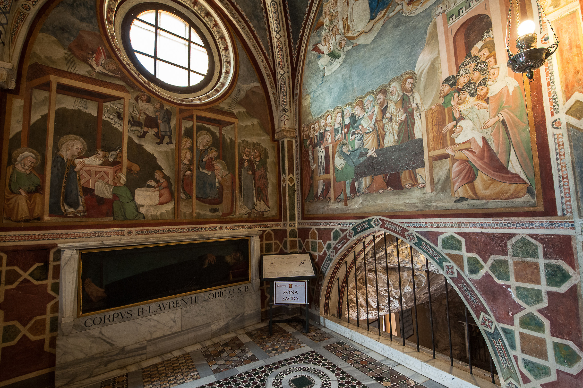 Subiaco (Rm)-Affreschi interno Monast. S.Benedetto...