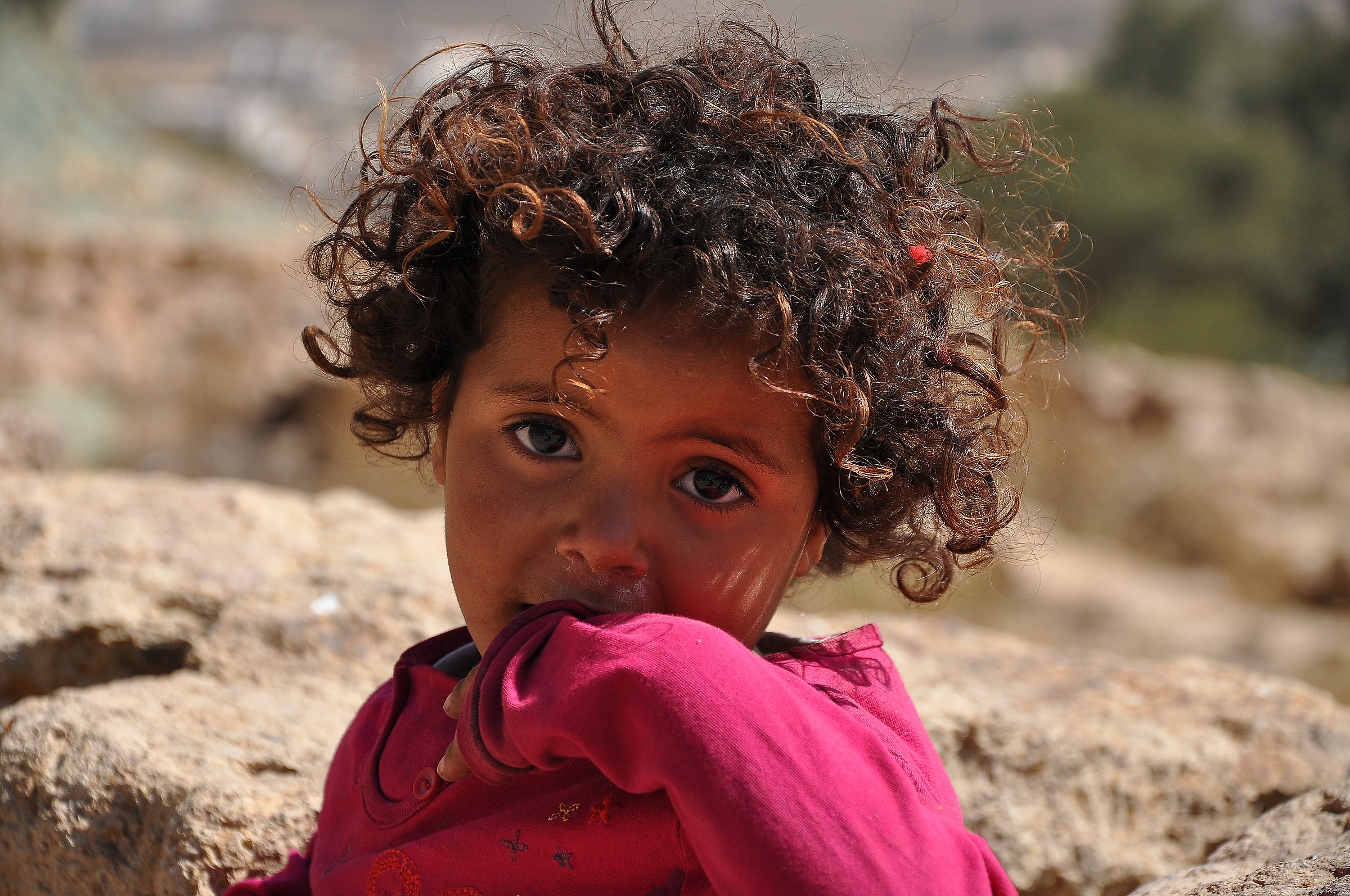 Little girl in Yemen...