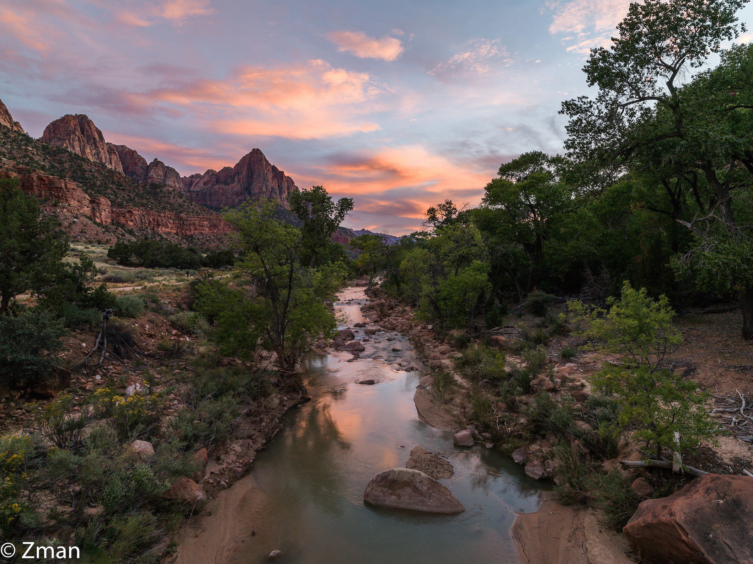 Zion National Park at Sunset...
