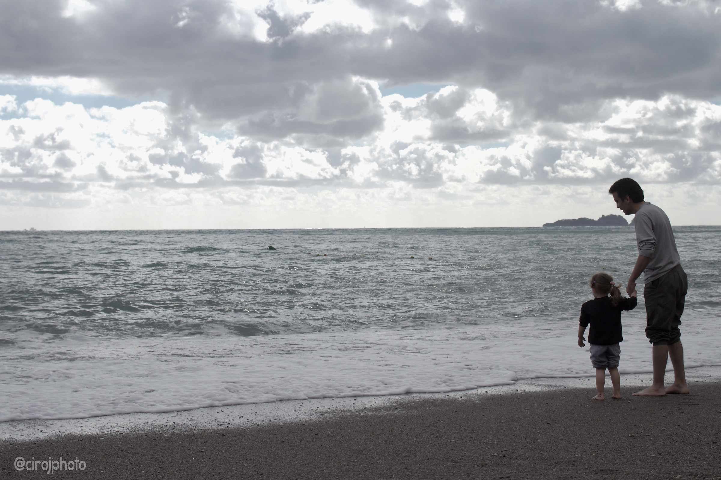 Padre e figlio a mare...