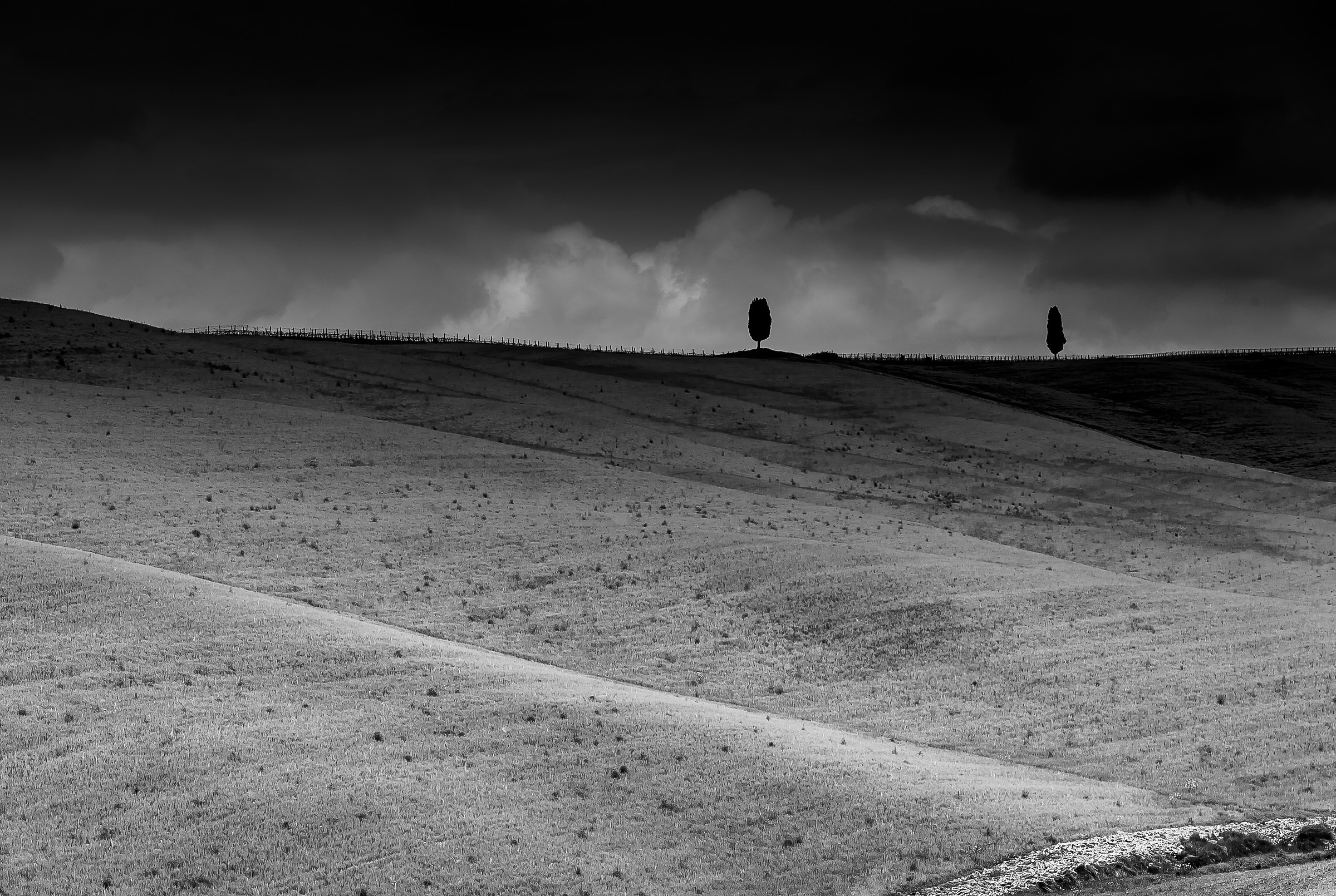 luci ed ombre in Val D'orcia...